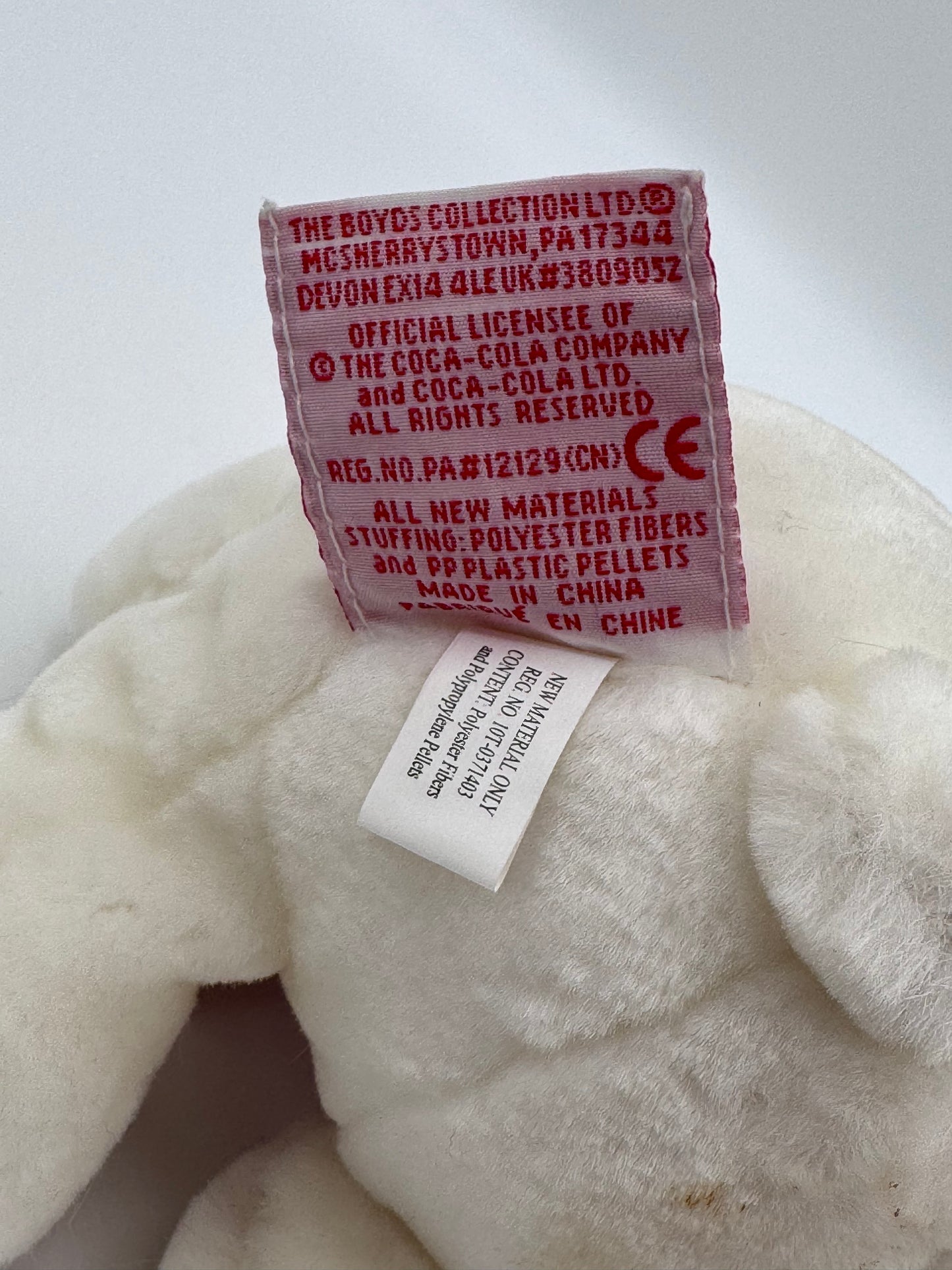 Coca Cola Boyds Collectable Polar Bear