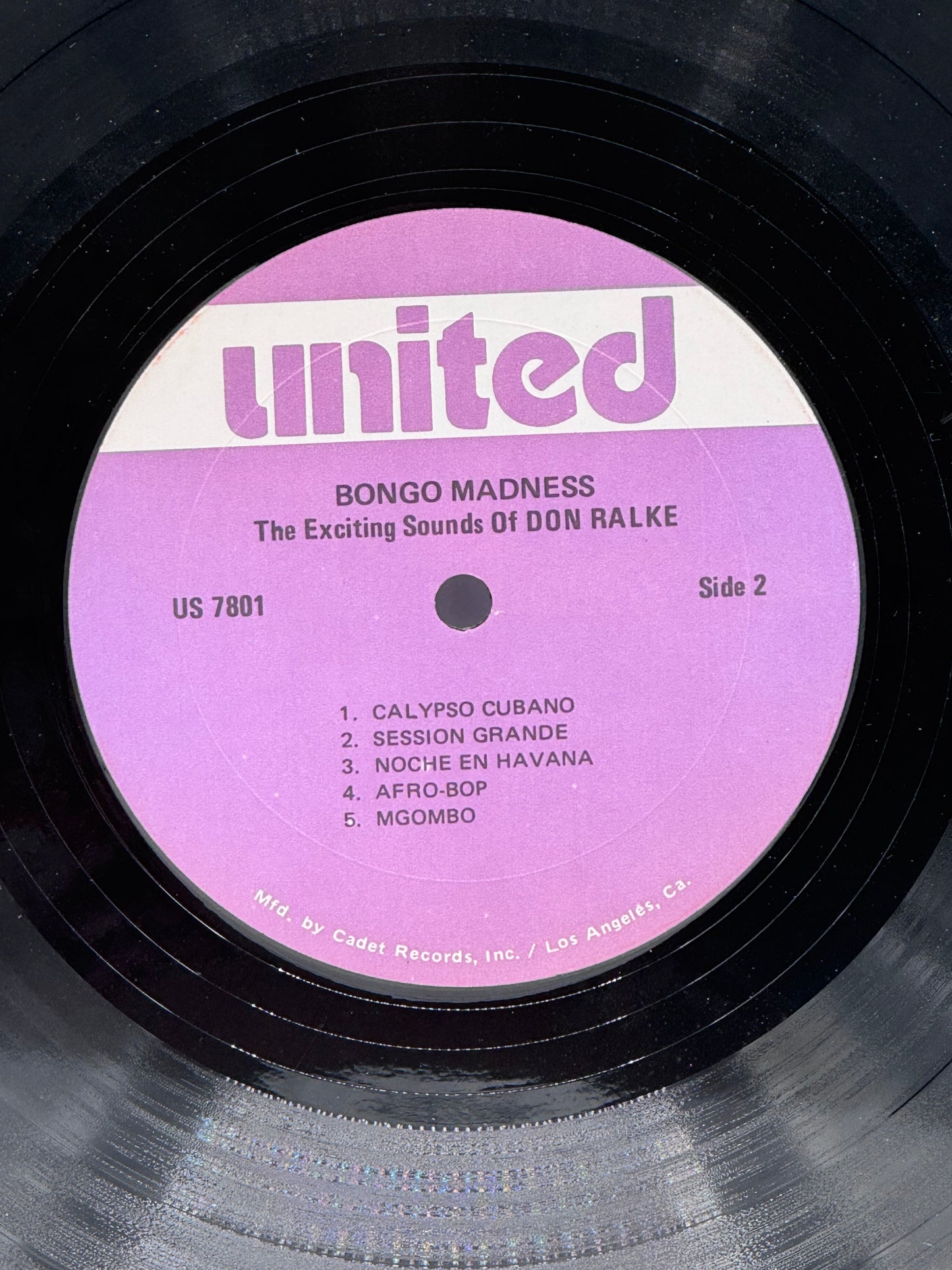 Bongo Madness Don Ralke 1957 Vintage Vinyl Record