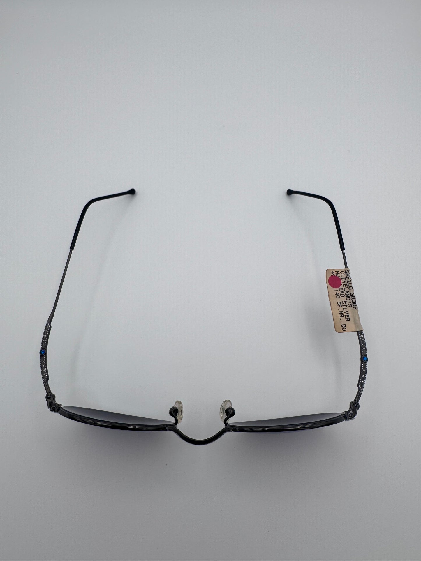 Blue Bay By Sifilo 90’s Silver Wire Made in Italy Vintage Sunglasses NOS Cleveland/S Lead Silver