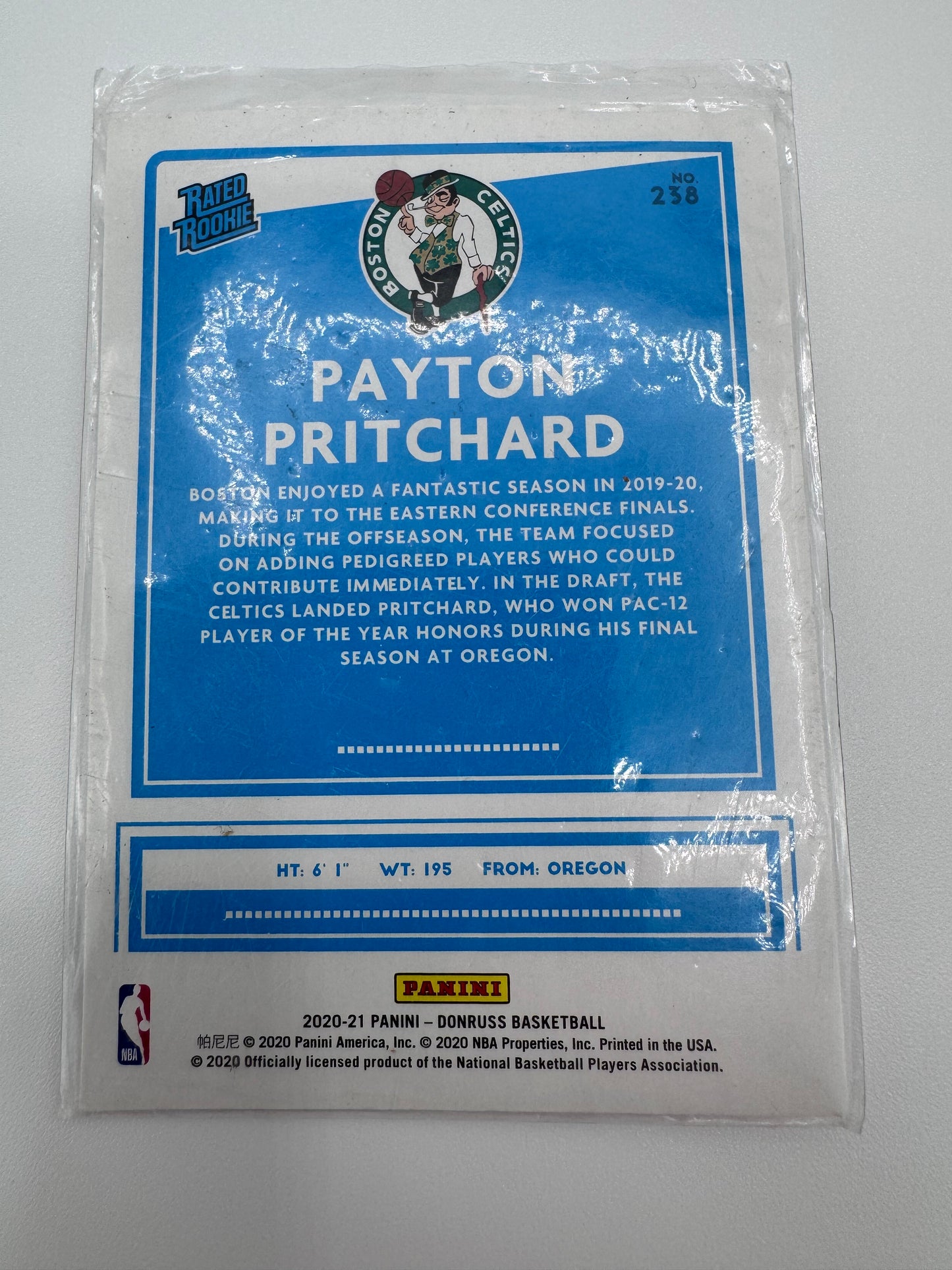 Payton Pritchard Boston Celtics Basketball Trading Card