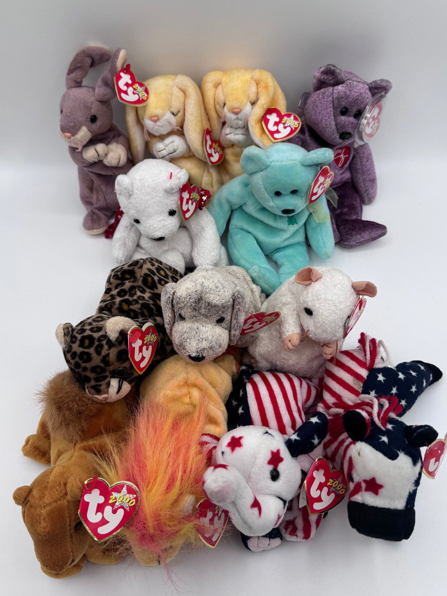 Beanie Babies TY-Hang Tag 6th Gen & Tush Tag 9th Gen Set of 13