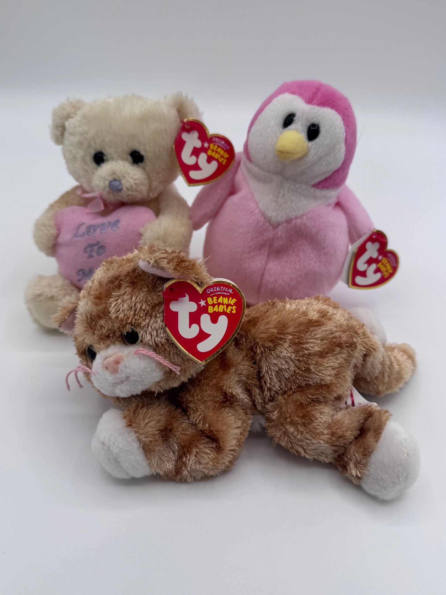 Beanie Babies TY - Hang Tag 15th Gen & Tush Tag 13th Gen Set of 3 Babies