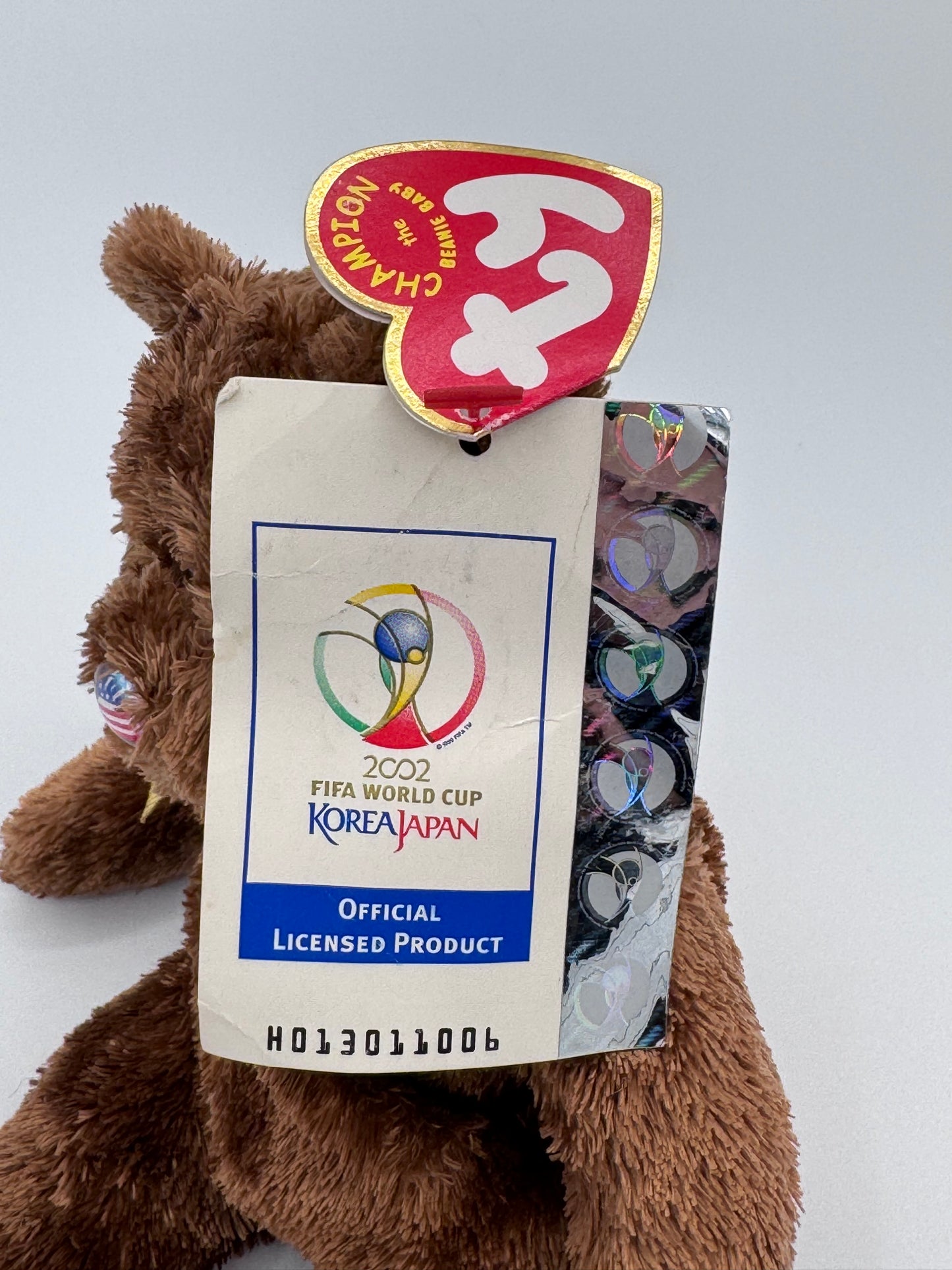 Beanie Baby TY - Champion USA Hang Tag Champion & Tush Tag 11th Gen