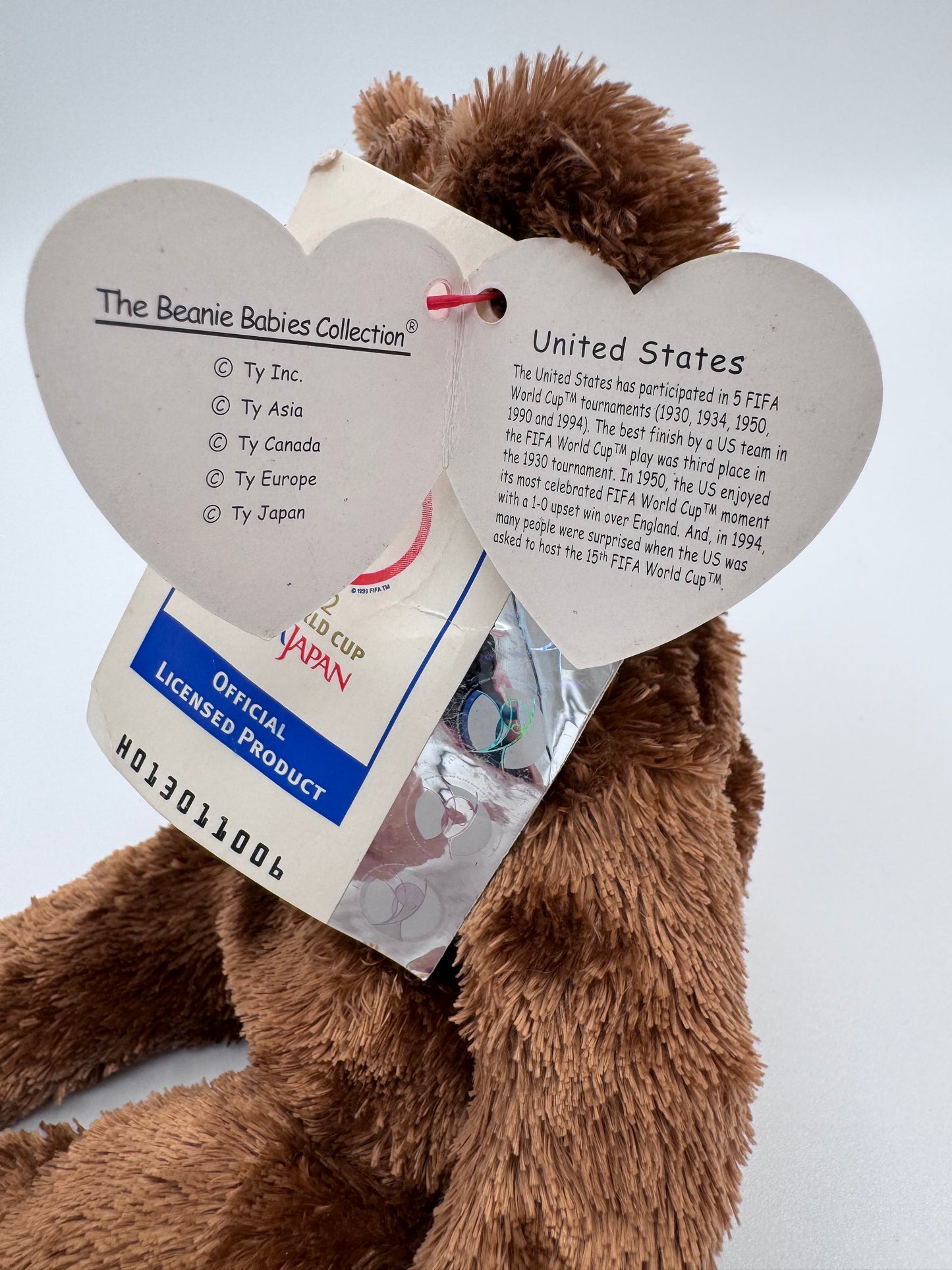 Beanie Baby TY - Champion USA Hang Tag Champion & Tush Tag 11th Gen