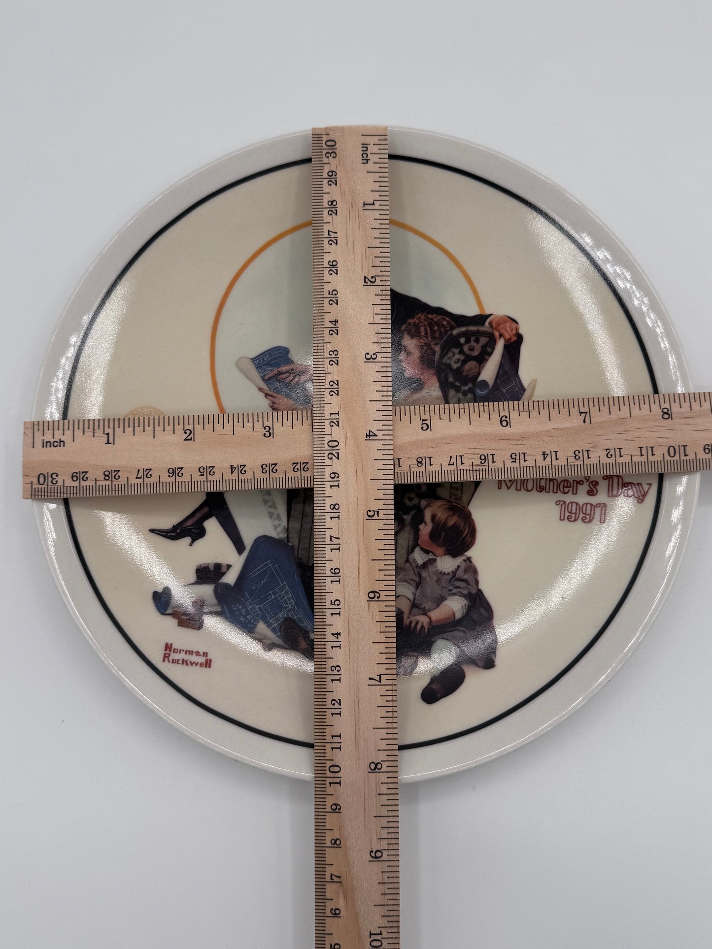 Building Our Future 1991 Norman Rockwell Collector Plate