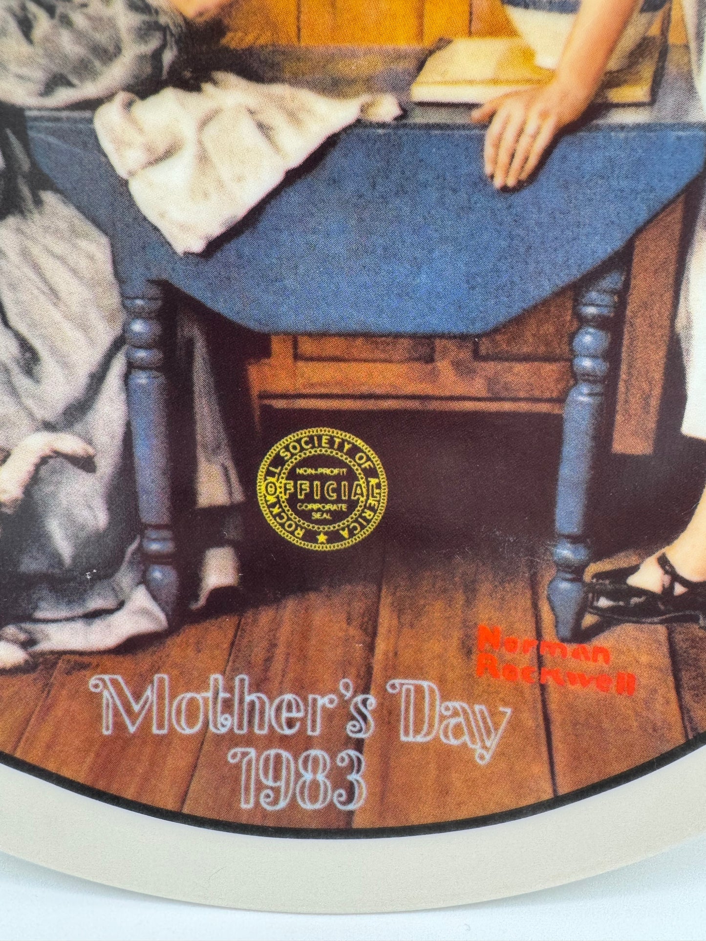 Add Two Cups And A Measure of Love 1983 Norman Rockwell Collector Plate