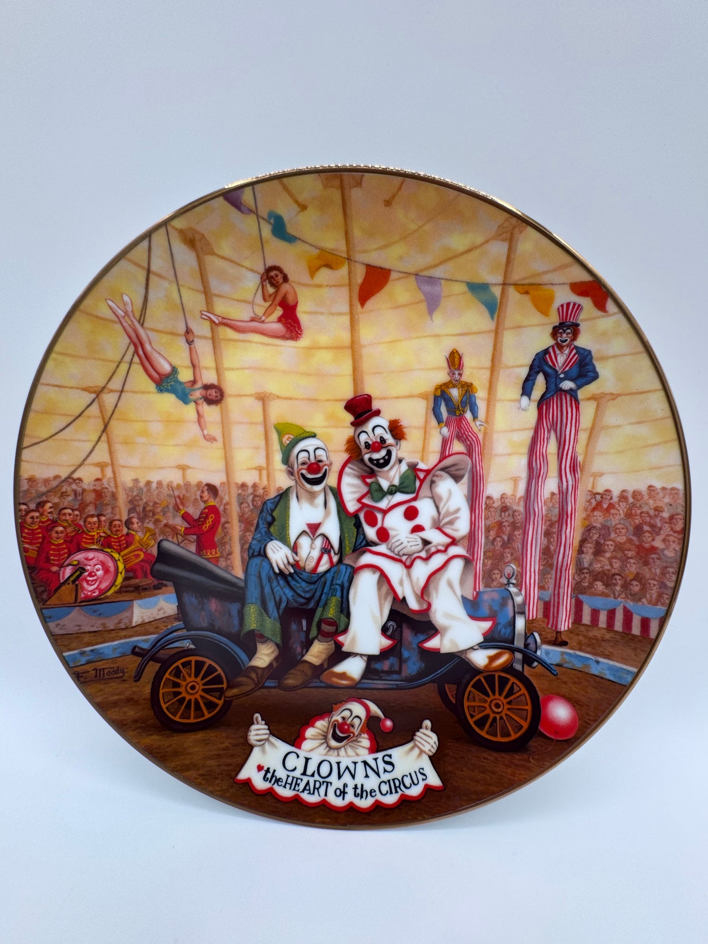 Clowns The Greatest Show On Earth 1982 Collector Plate