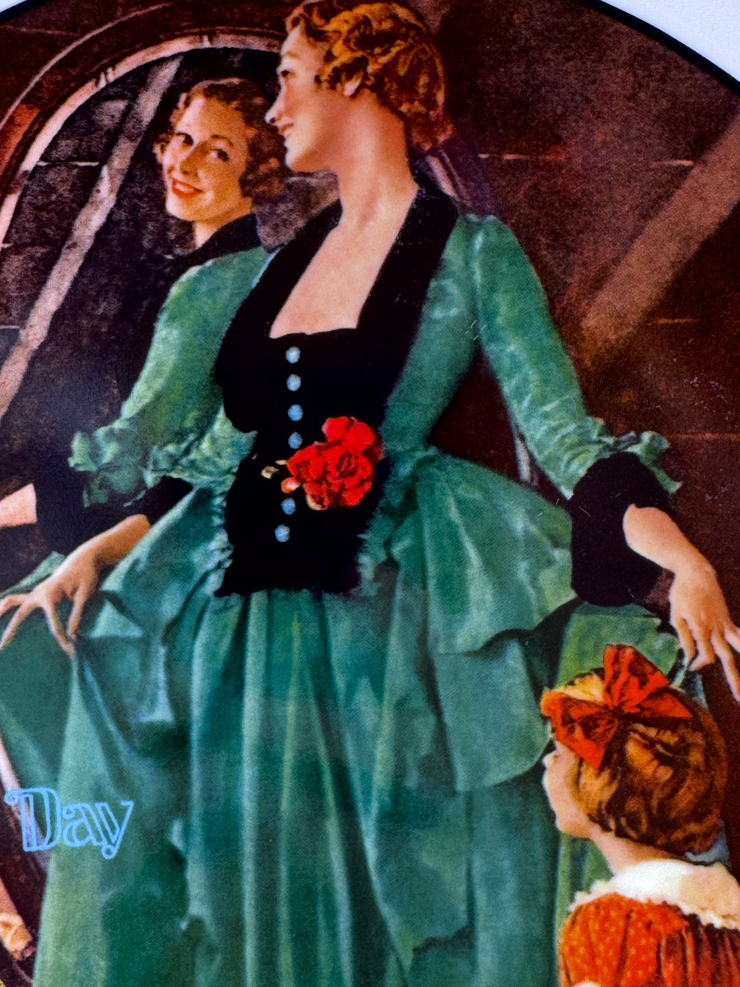 Grandma’s Courting Dress 1984 Norman Rockwell Collector Plate