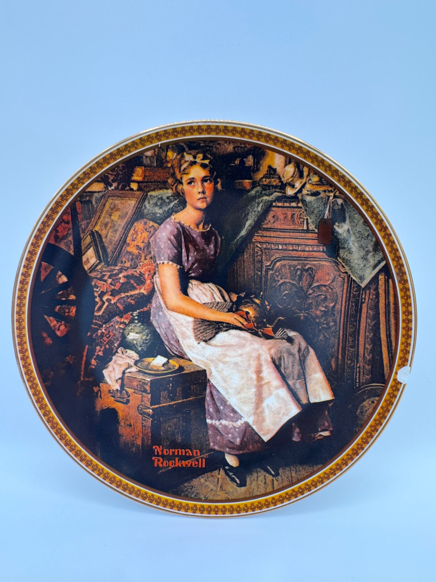 Dreaming in the Attic Norman 1981 Rockwell Collector Plate