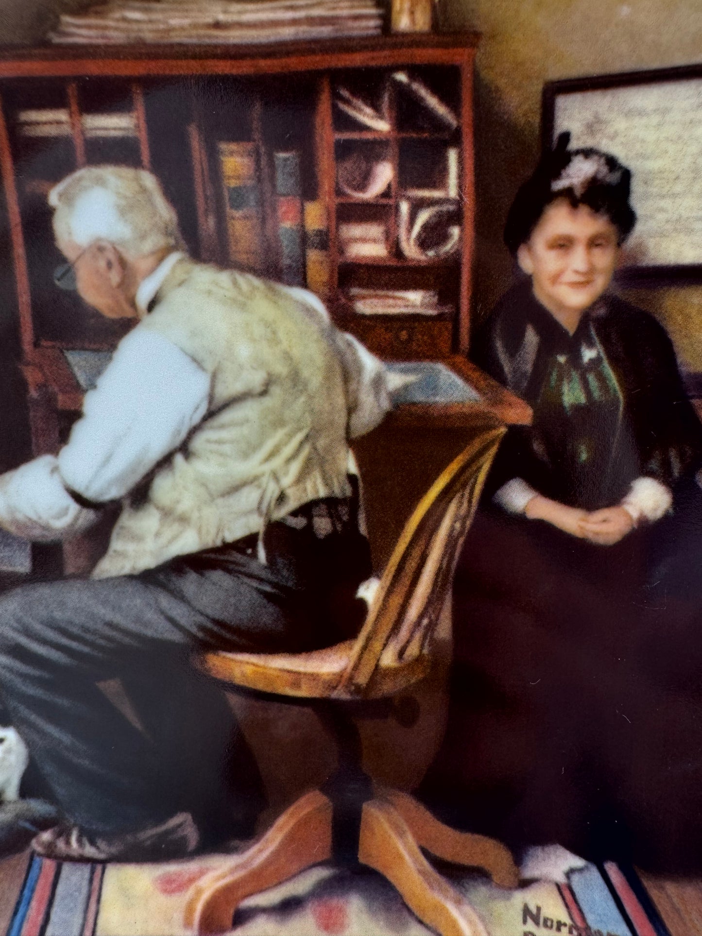 Keeping Company 1989 Norman Rockwell Collector Plate