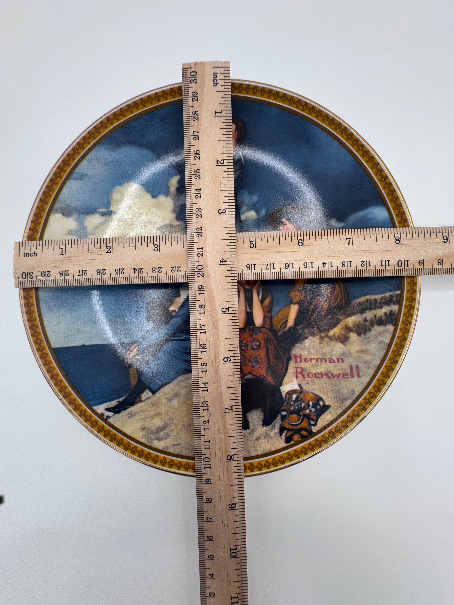 Waiting on the Shore 1982 Norman Rockwell Collector Plate
