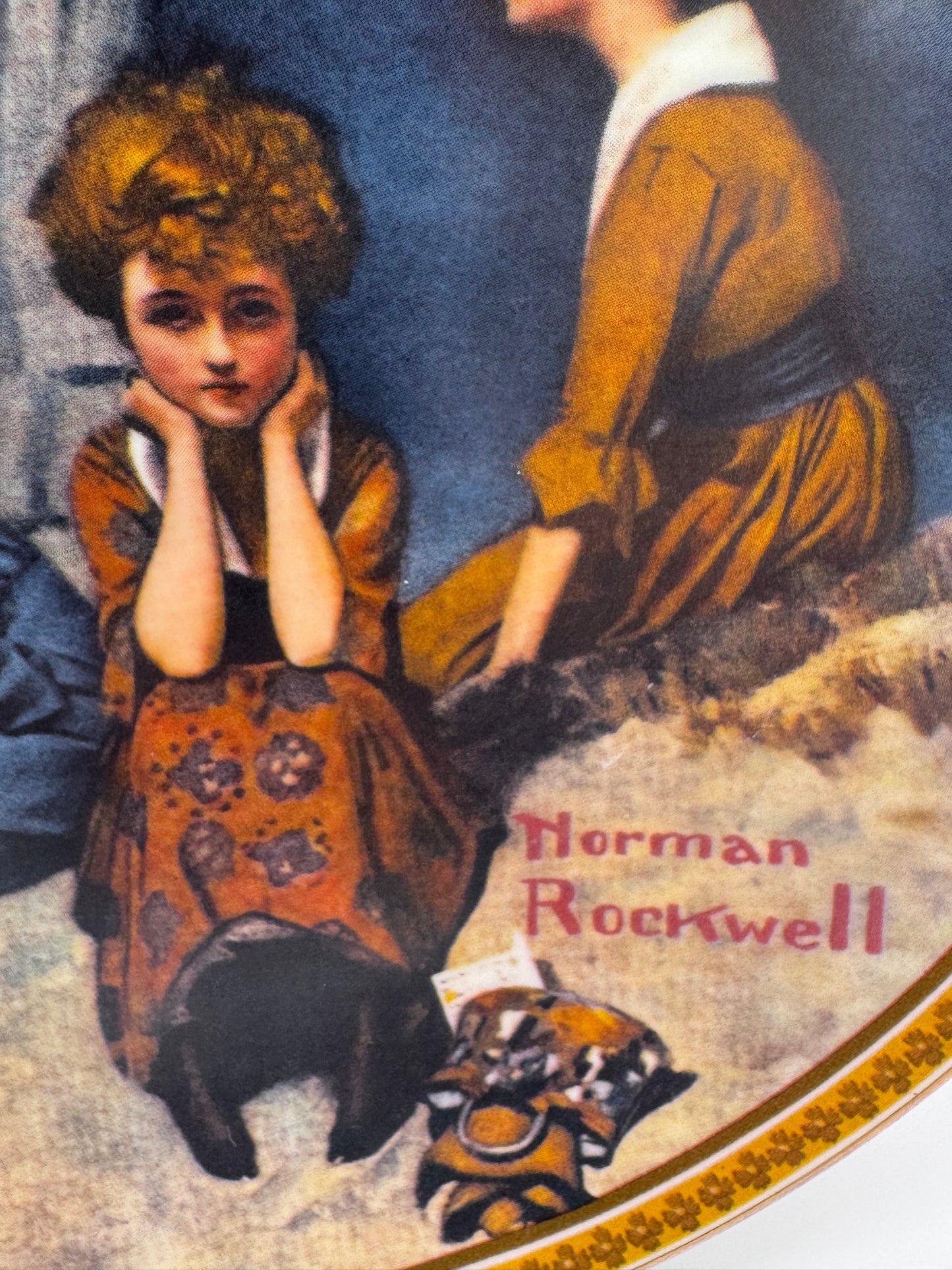 Waiting on the Shore 1982 Norman Rockwell Collector Plate