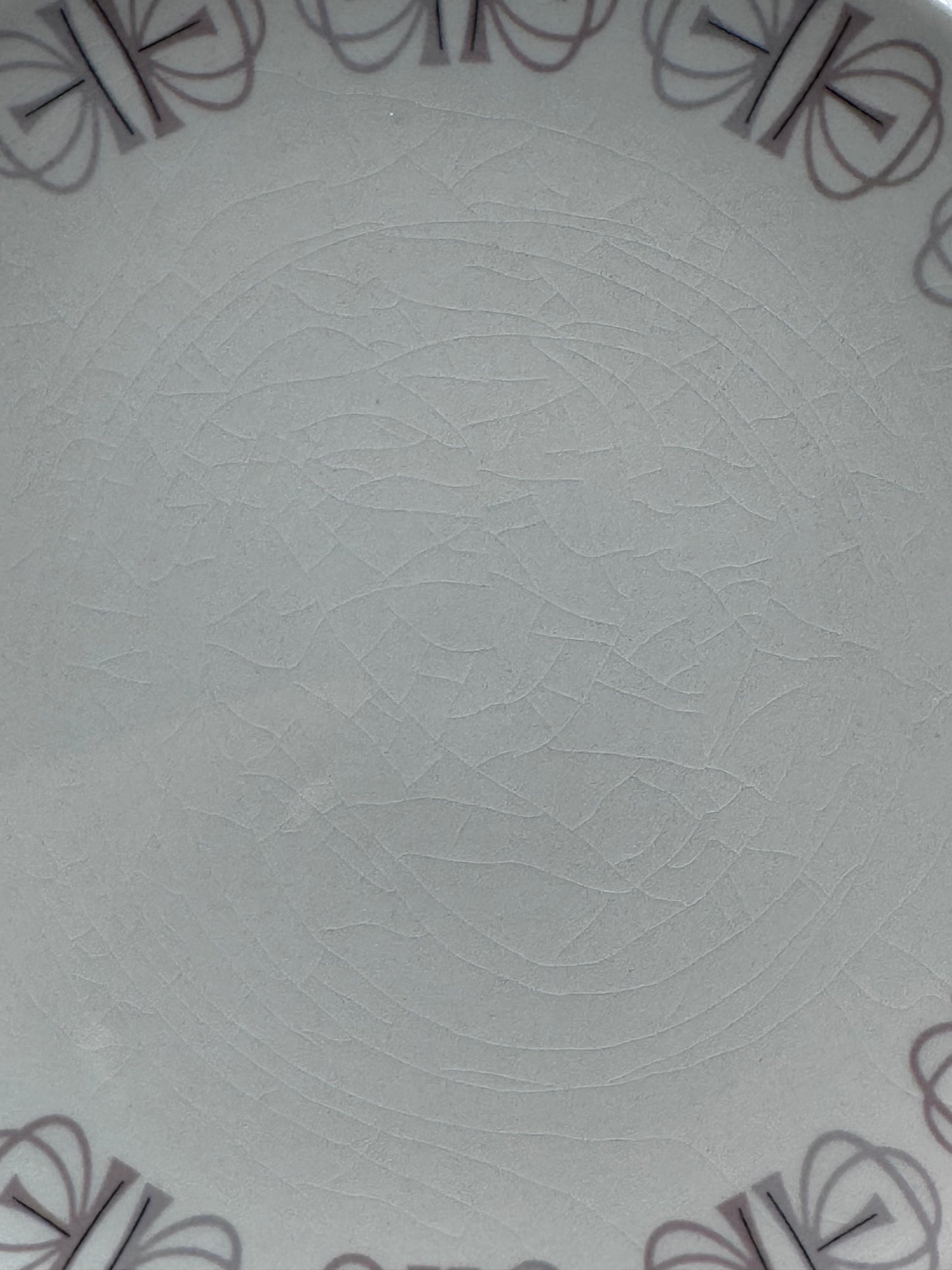 Franciscan Whitestone Ware Merry-Go-Round 4 Piece Plate Saucer Set