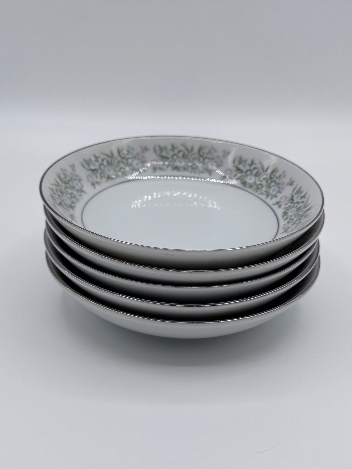 Taihei China Springtime Set of 5 Vintage Fine Dining Small Plates