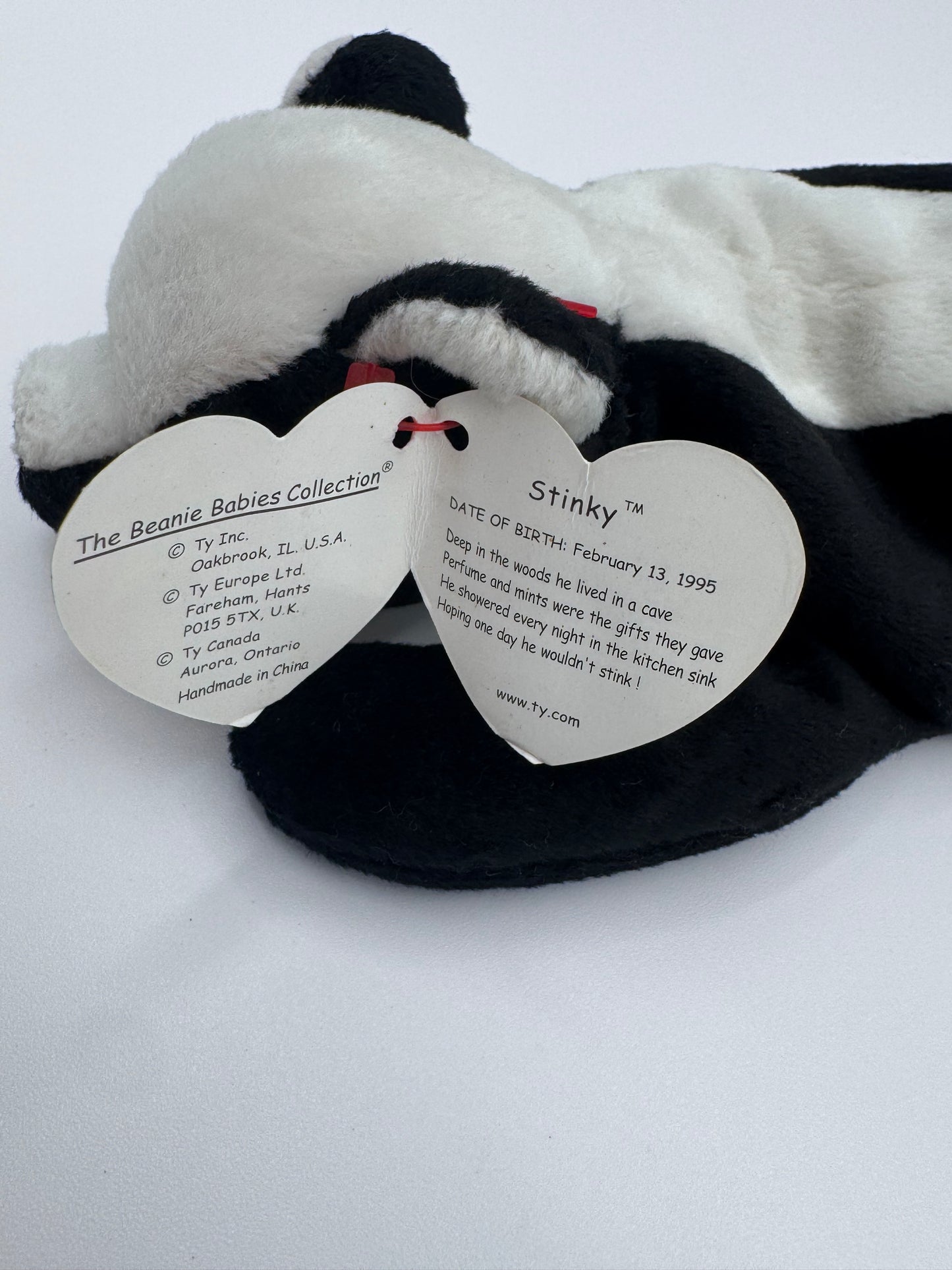 Beanie Baby TY - Stinky Hang Tag 5th Gen & Tush Tag 6th Gen