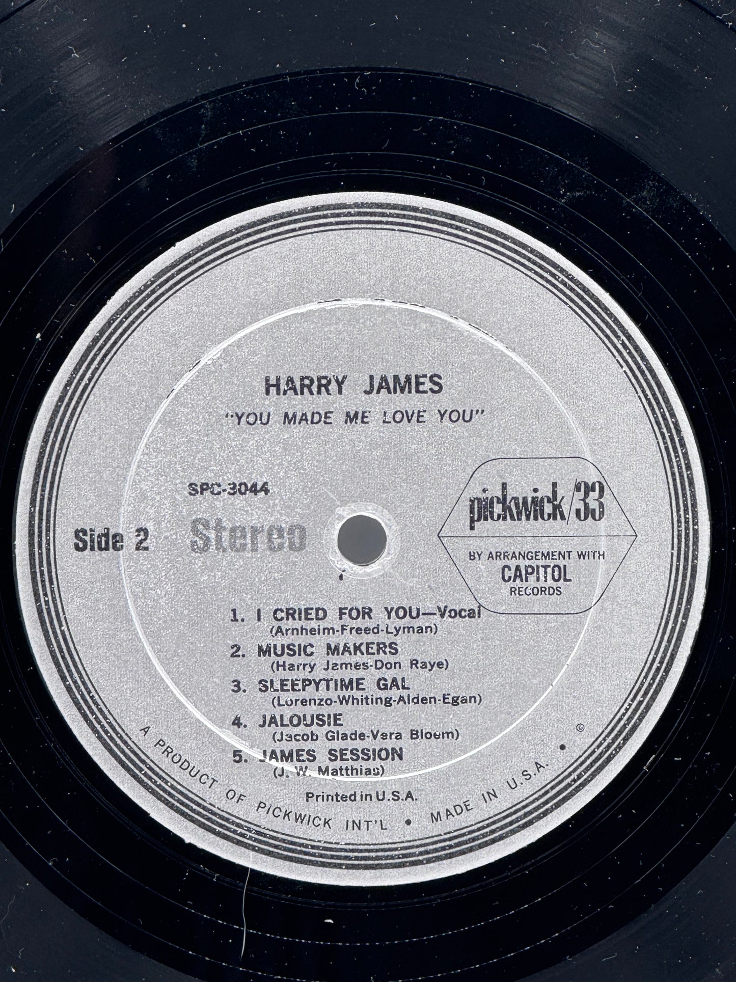 Harry James His Trumpet & Orchestra You Made Me Love You 1966 Vintage Vinyl Record