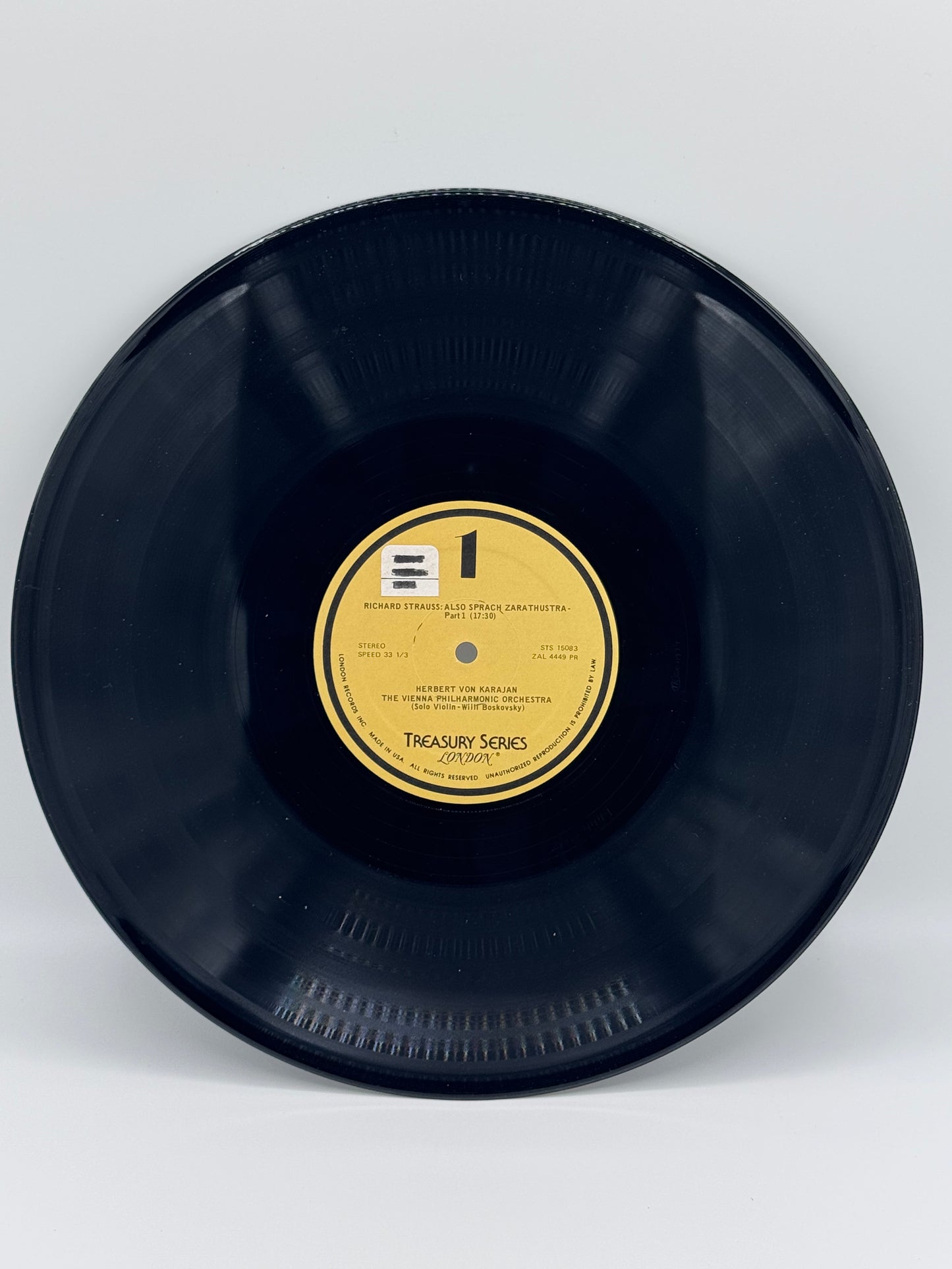 Strauss Also Sprach Zarathustra Vienna Philharmonic Orchestra OP 30 Vintage Vinyl Record 1959