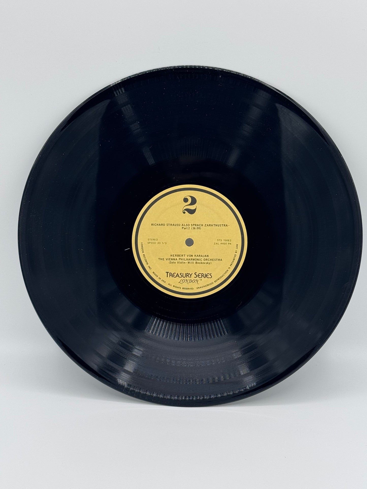 Strauss Also Sprach Zarathustra Vienna Philharmonic Orchestra OP 30 Vintage Vinyl Record 1959