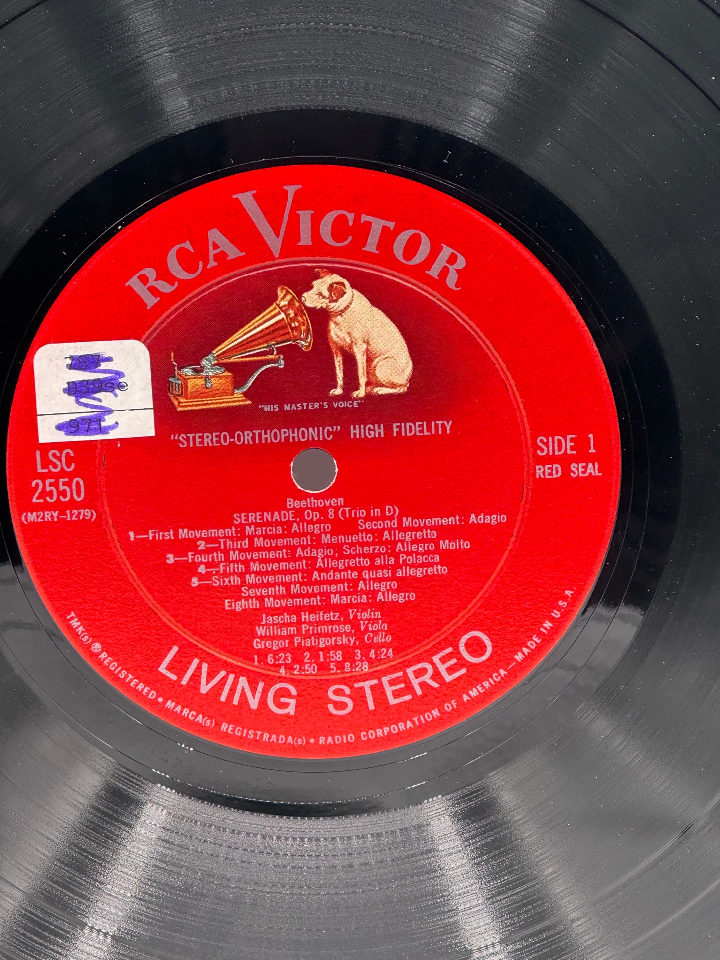Beethoven: Serenade Opus 8 & Kodály: Duo for Violin and Cello 1961 Vintage Vinyl Record