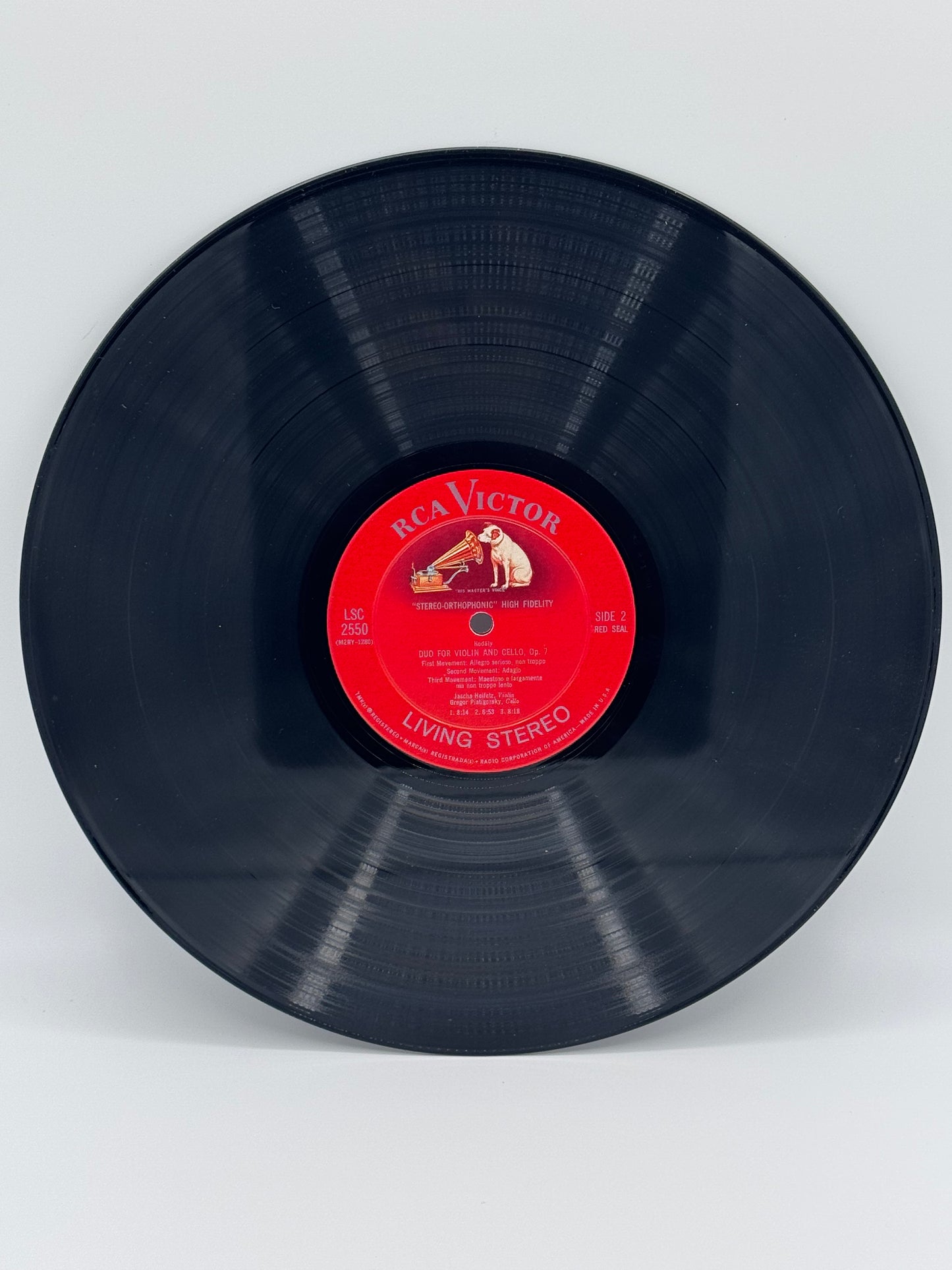 Beethoven: Serenade Opus 8 & Kodály: Duo for Violin and Cello 1961 Vintage Vinyl Record