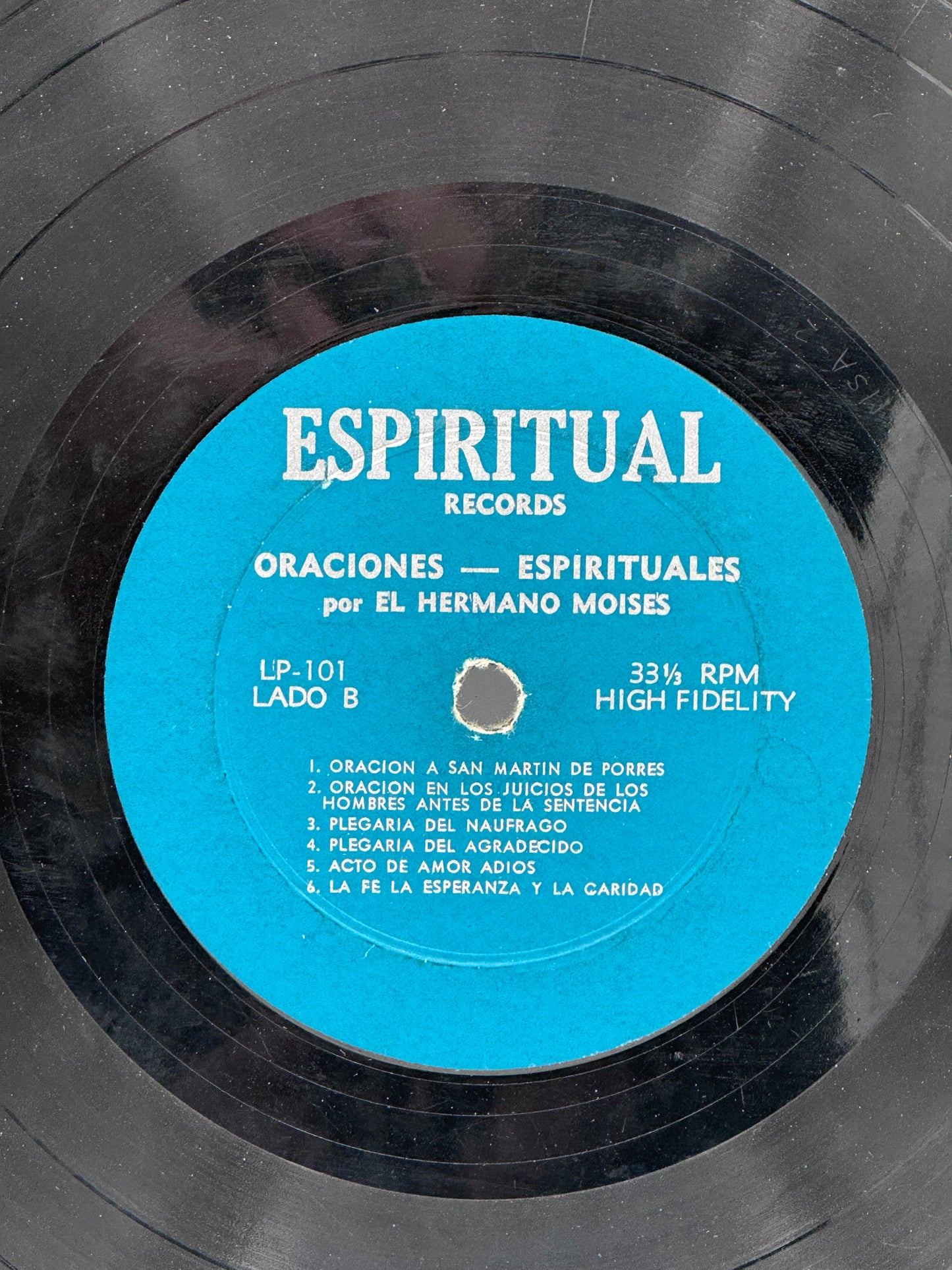 Oraciones Espirituales Hermano Moises Vintage Vinyl Record