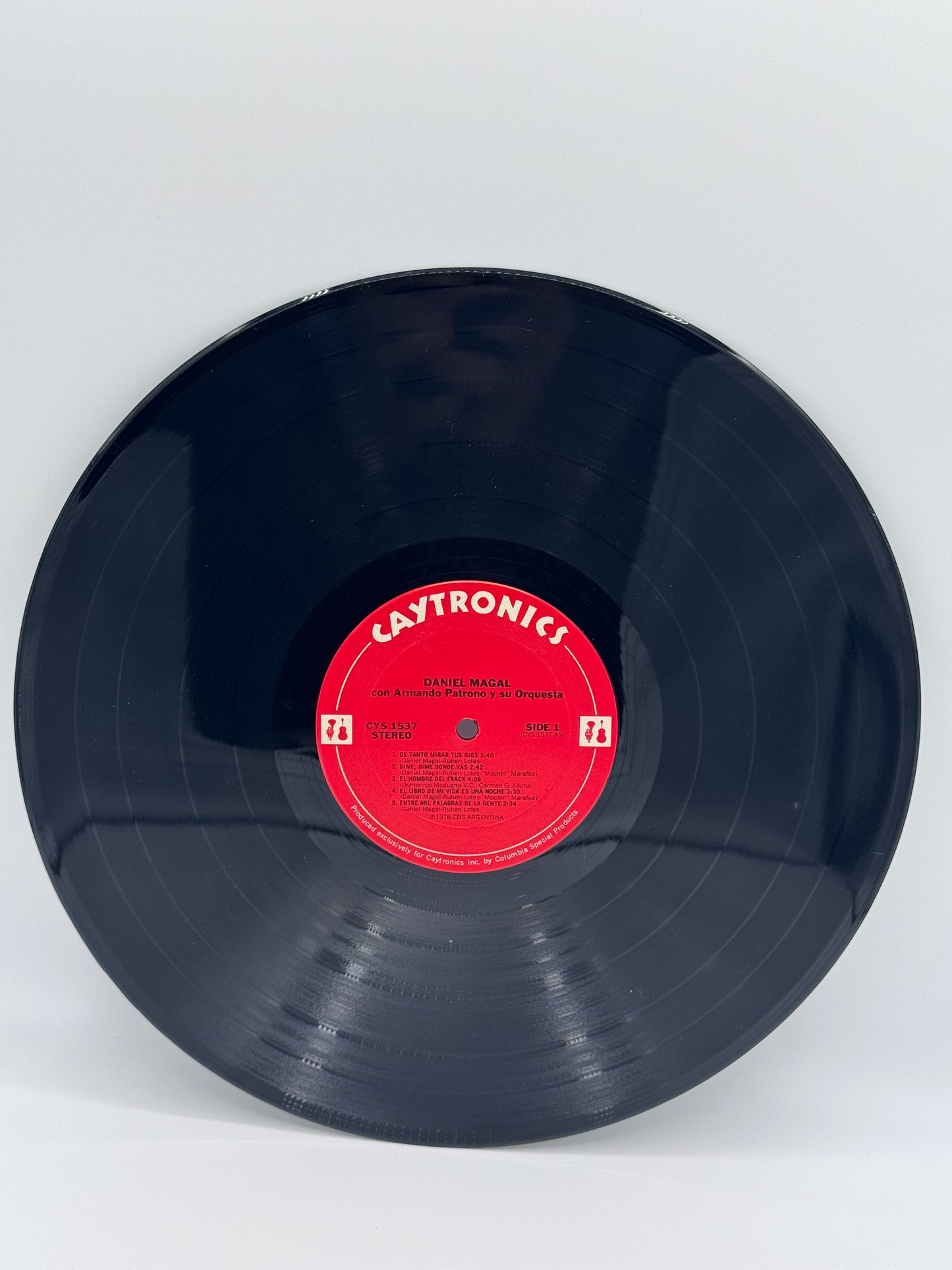 Daniel Magal Con Armando Patrono y su Orquesta 1979 Vintage Vinyl Record