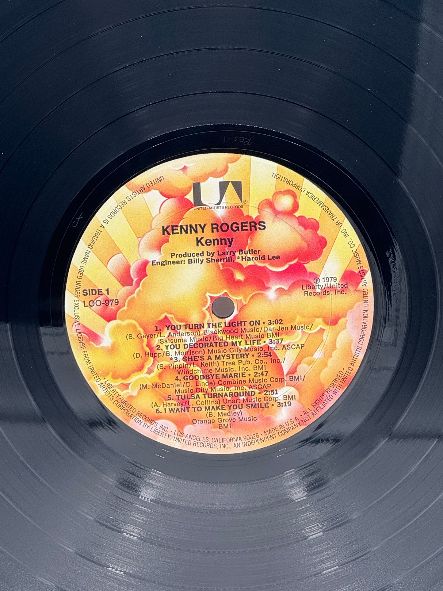 Kenny by Kenny Rogers 1979 Vintage Vinyl Record
