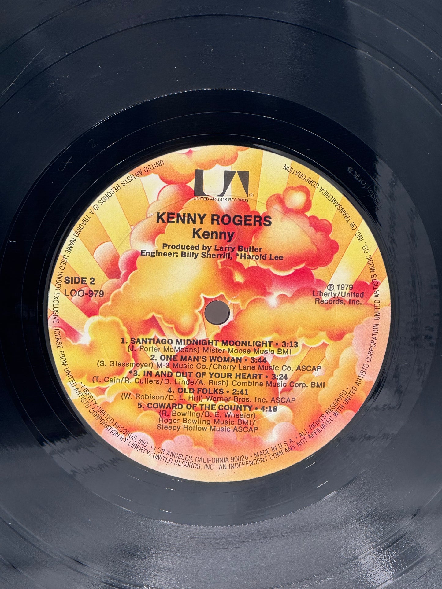 Kenny by Kenny Rogers 1979 Vintage Vinyl Record
