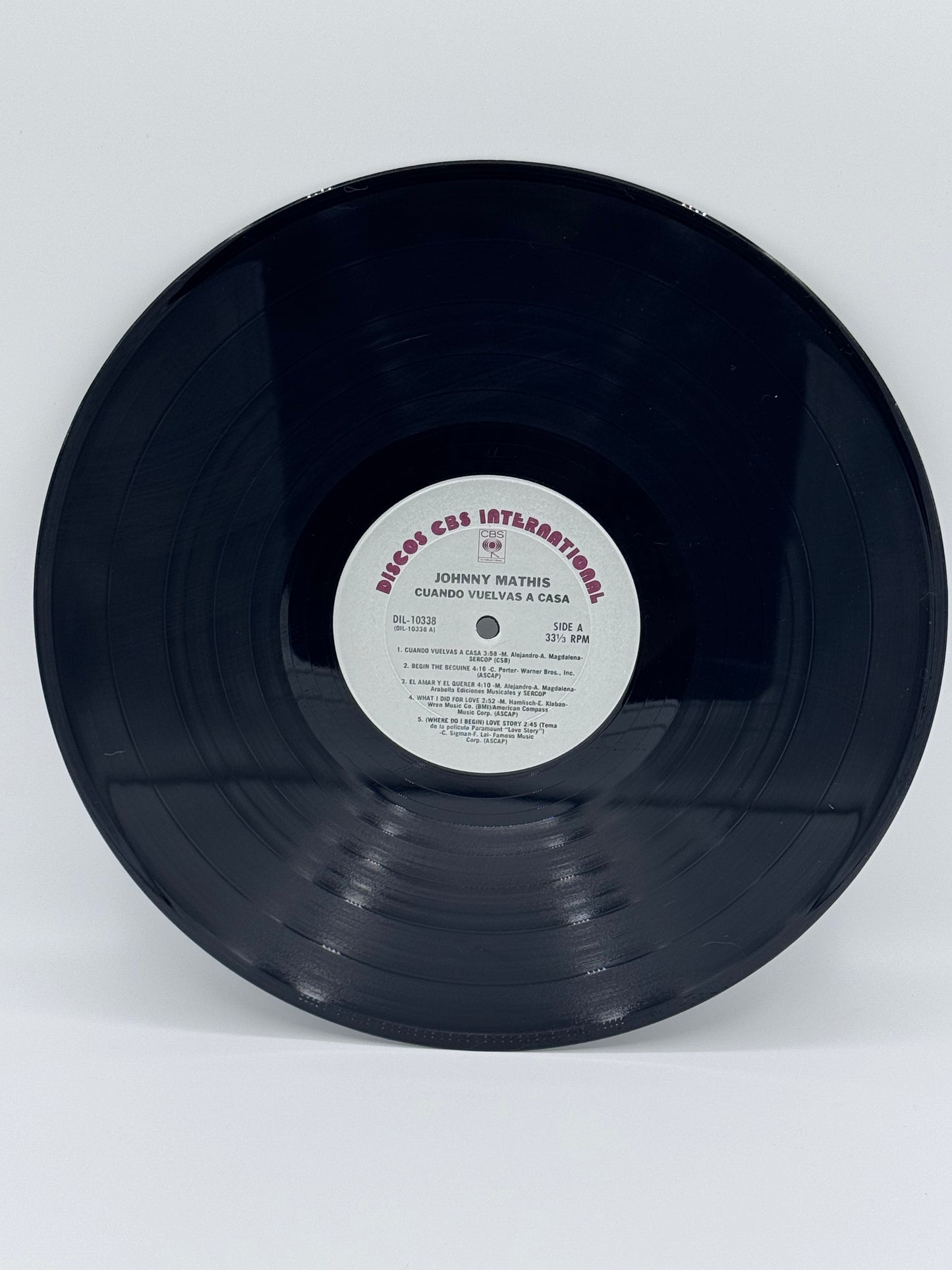 Johnny Mathis Cuando Vuelvas A Casa Vintage 1983 Vinyl Record