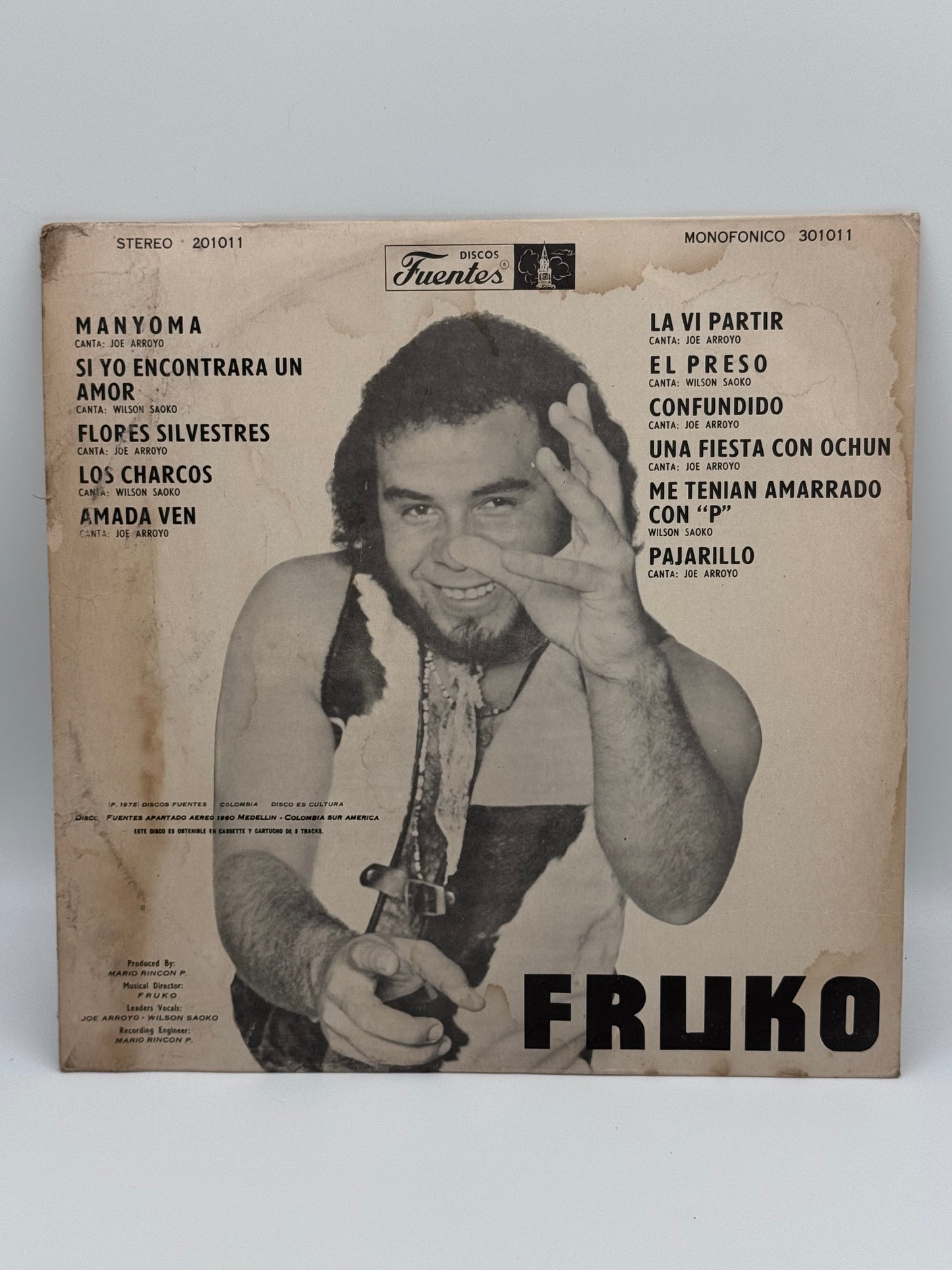 Fruko El Grande Fruko y sus Tesos 1969 Vintage Vinyl Record