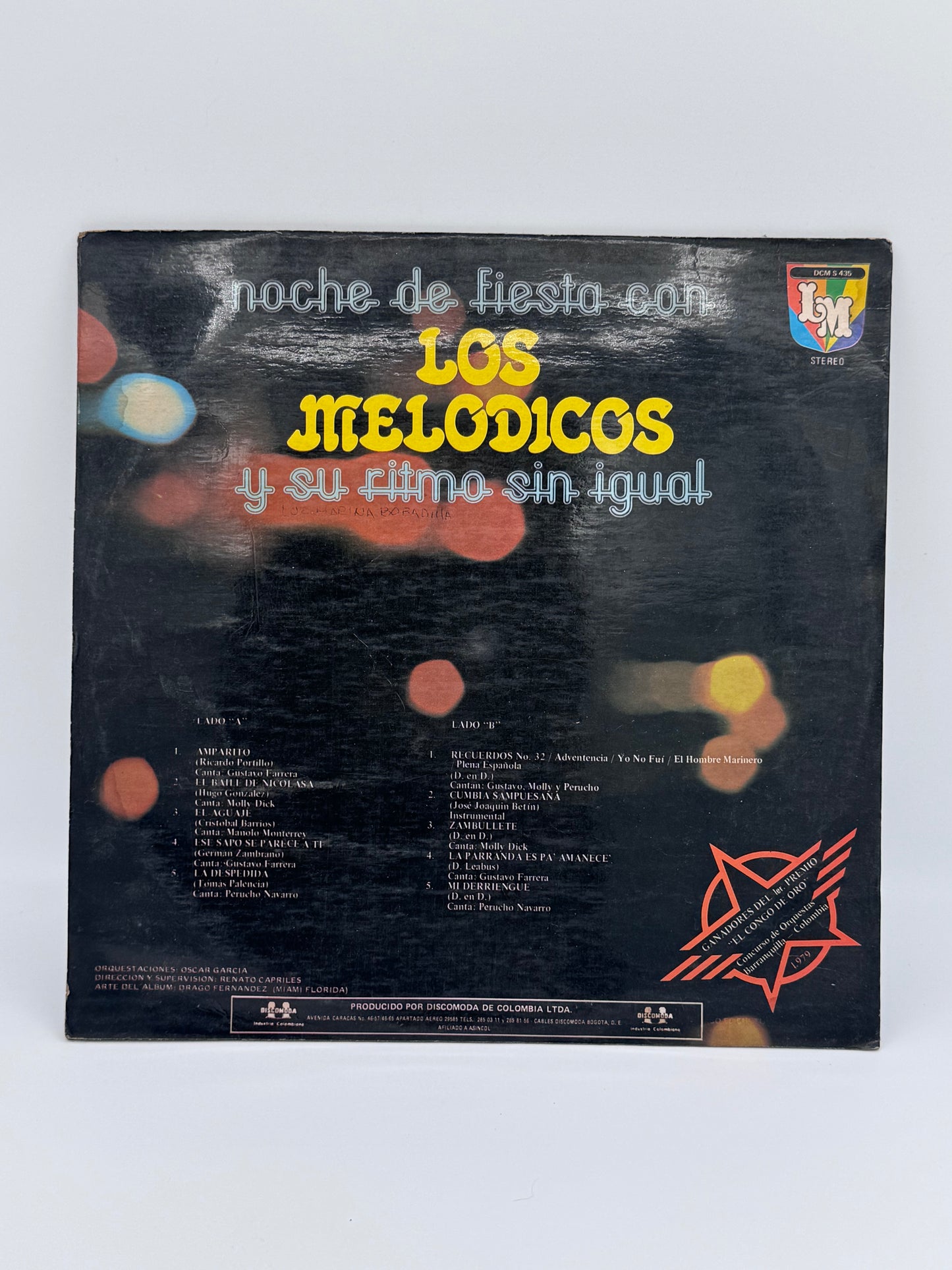 Noche de Fiesta con Los Melódicos y su ritmo sin igual 1979 Vintage Vinyl Record