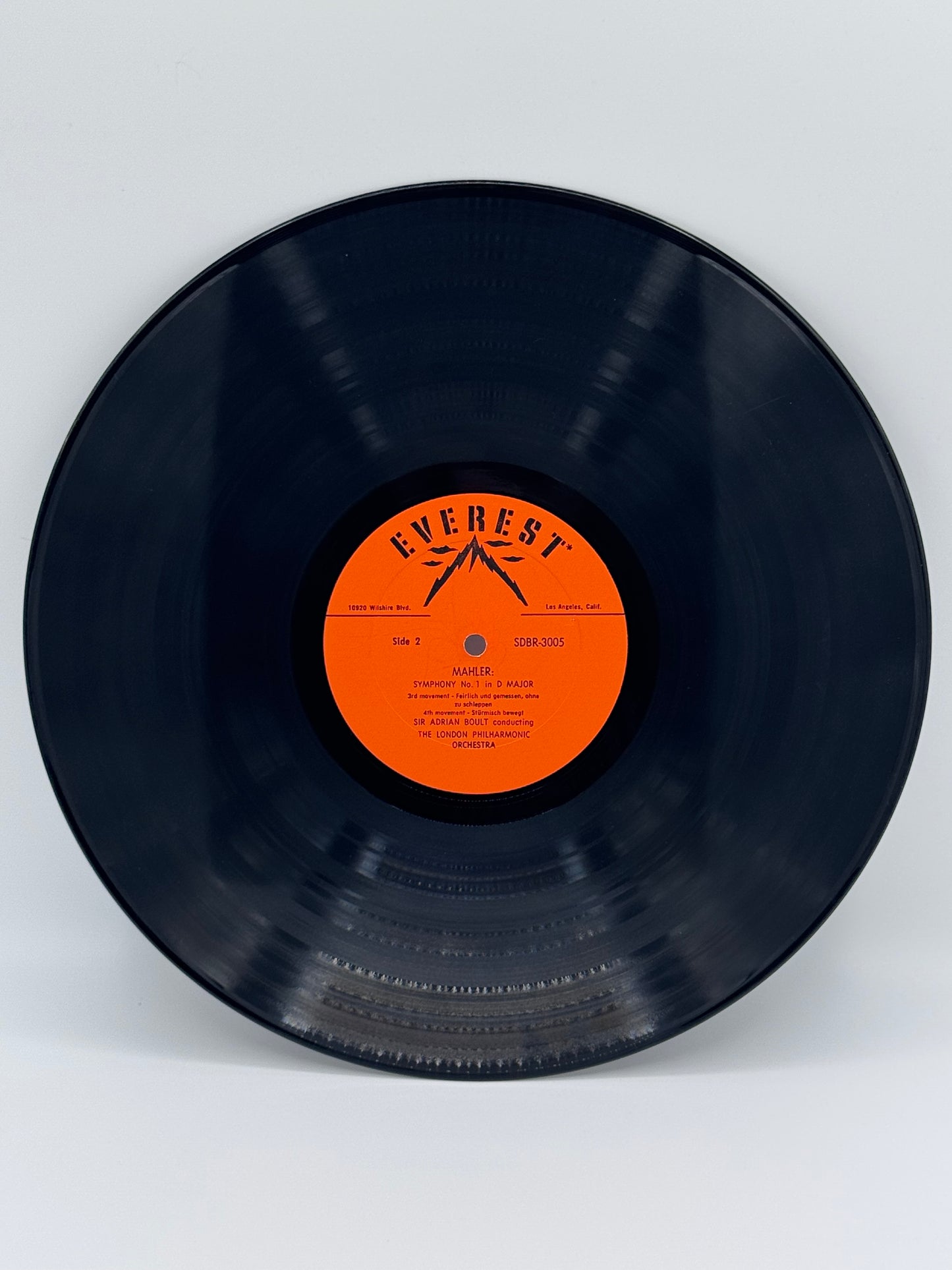 Gustav Mahler Symphony No. 1 Sir Adrian Boult with the London Philharmonic Orchestra 1958 Vintage Vinyl Record