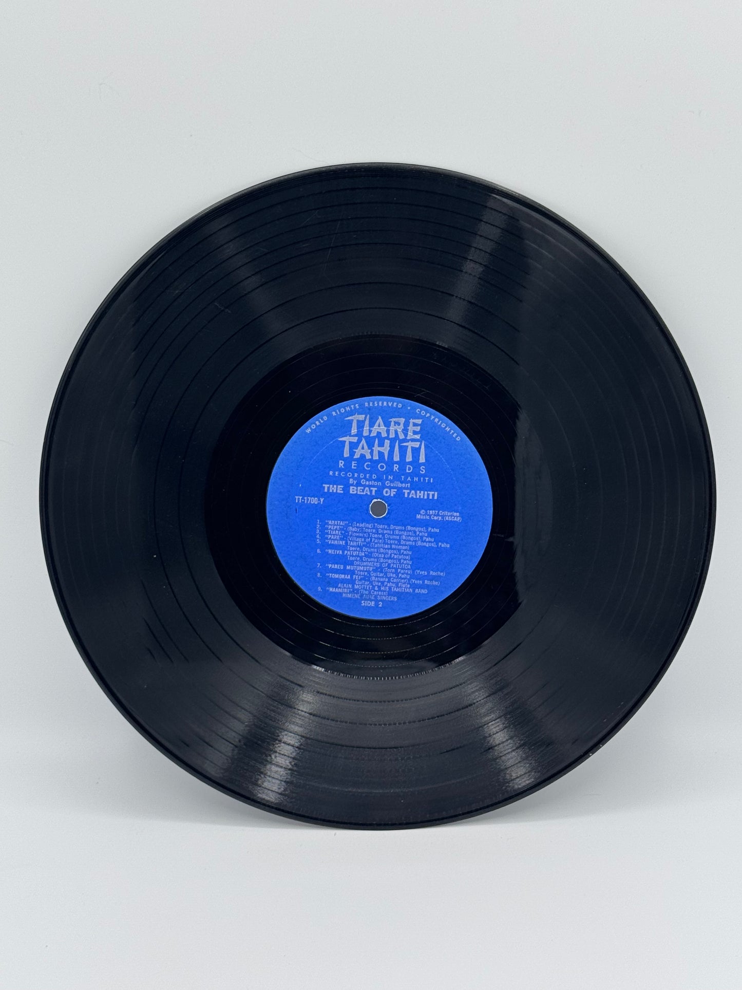 Gaston Guilbert The Beat Of Tahiti 1957 Vintage Vinyl Record