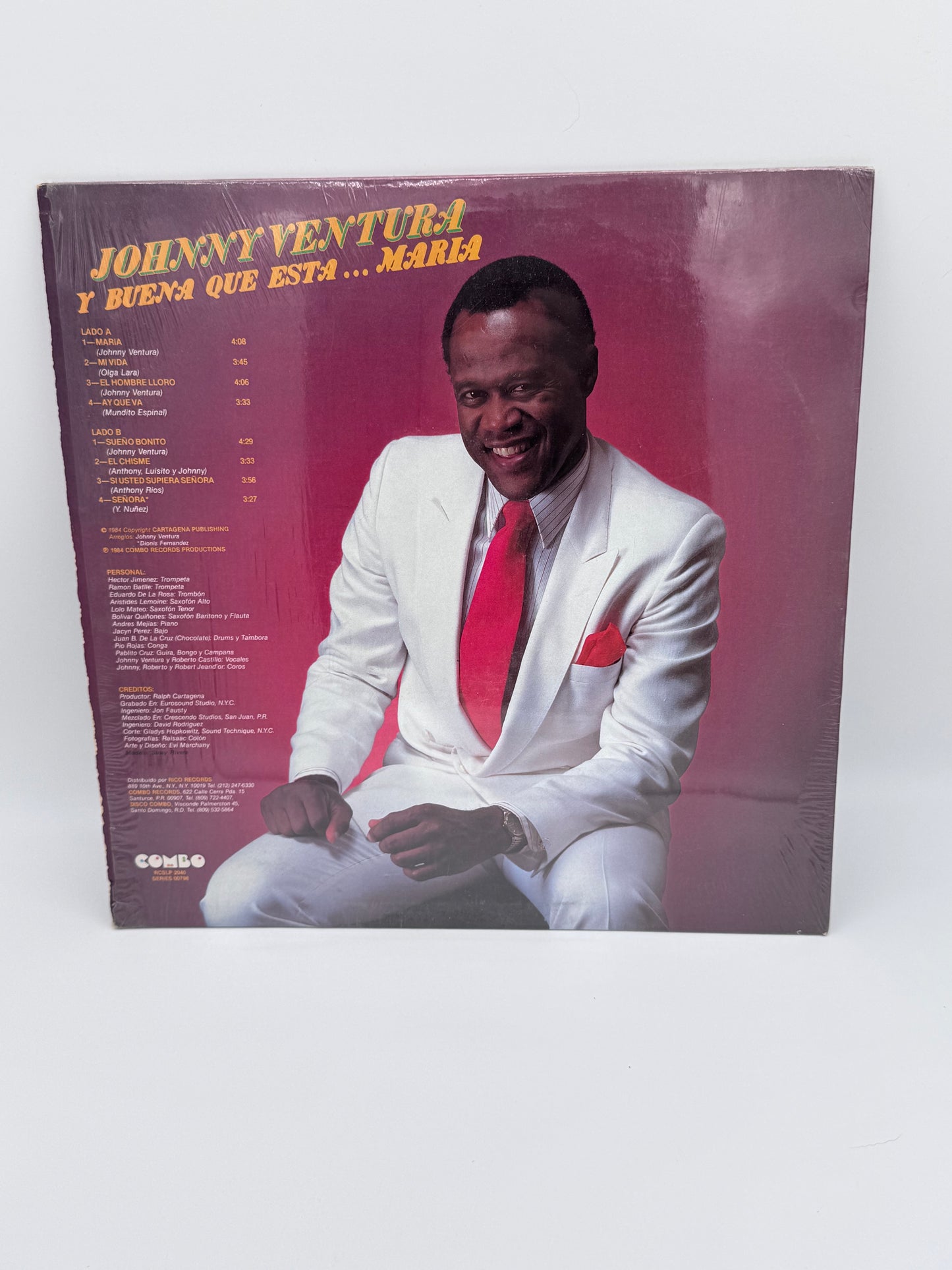 Y Buena Que Esta Maria Johnny Ventura 1984 Vintage Vinyl Record