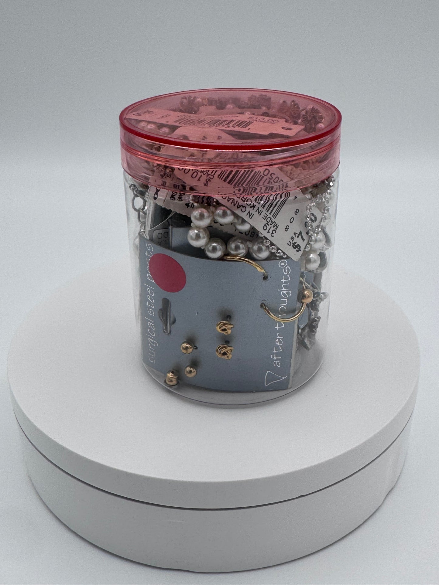 Mystery Mixed Jewelry Jar 8oz Vintage After Thoughts Brand and Never Worn