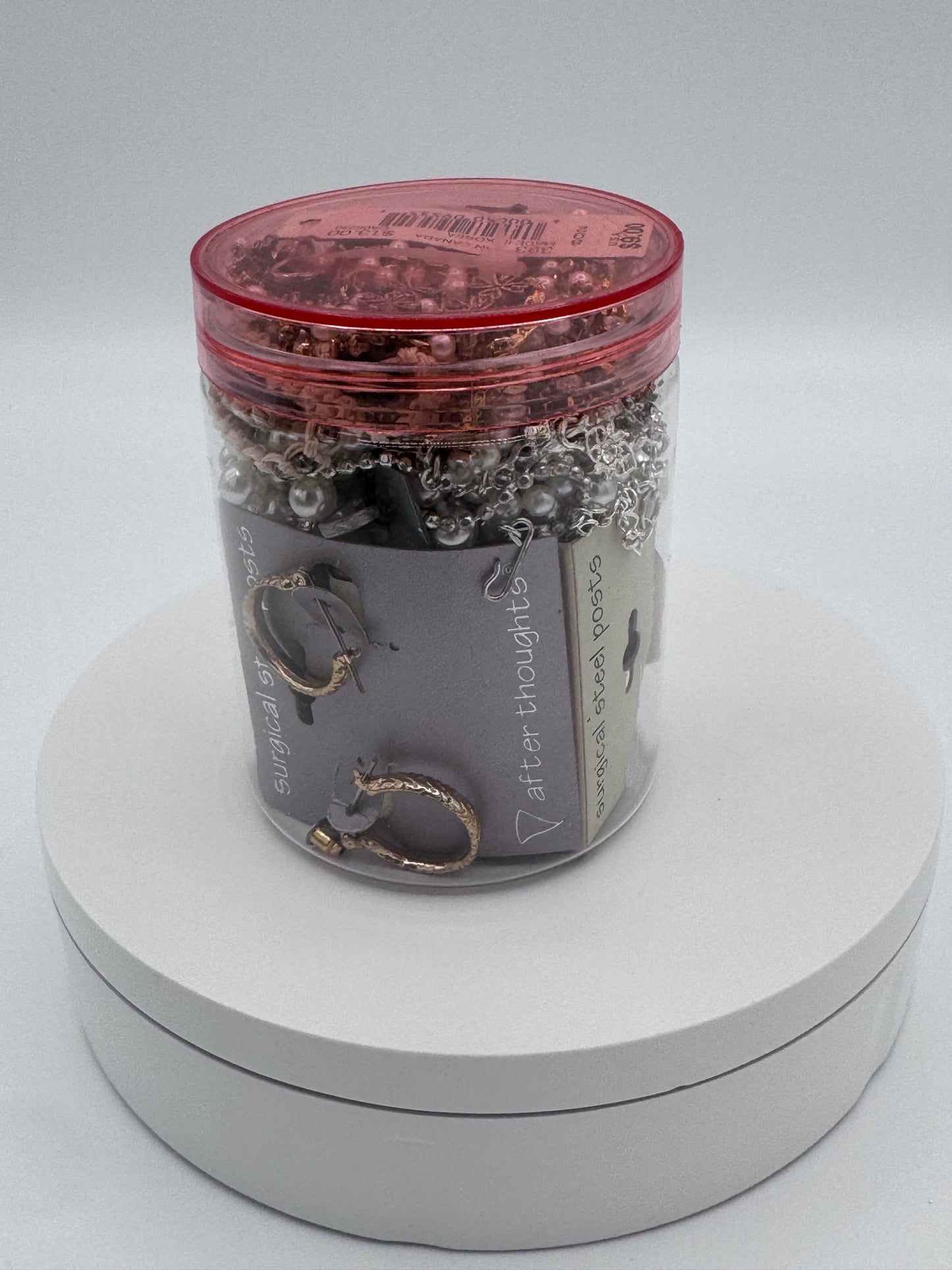 Mystery Mixed Jewelry Jar 8oz Vintage After Thoughts Brand and Never Worn