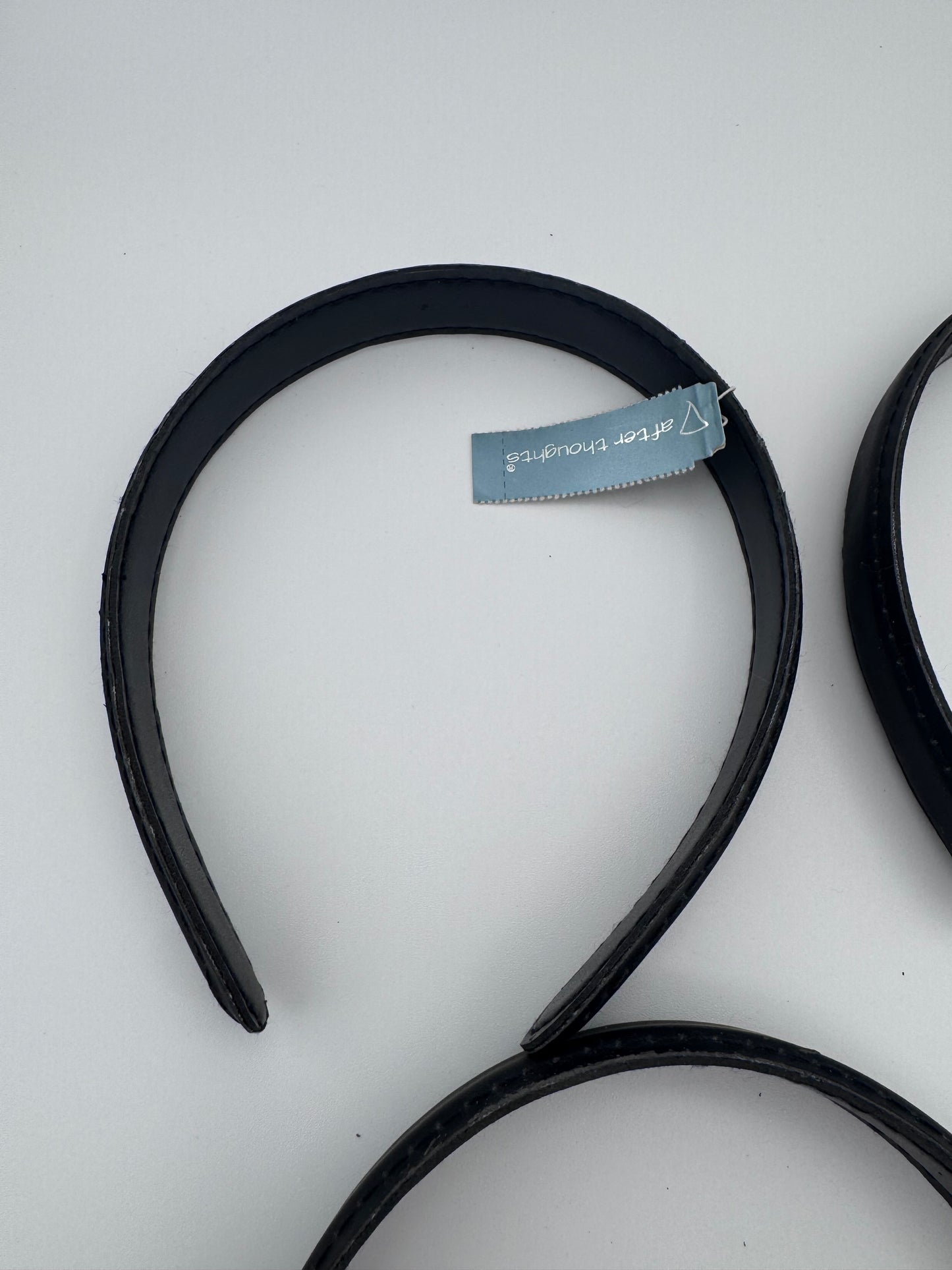 Set of 5 Black Stiff Vintage Headbands