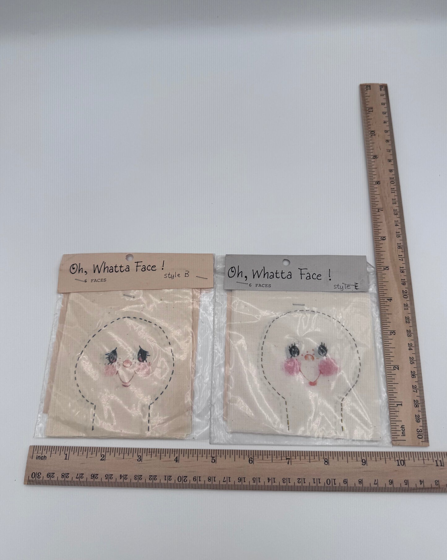 Set of 66 Doll or Puppet Face 1991 Vintage Cutout Oh Whatta Face