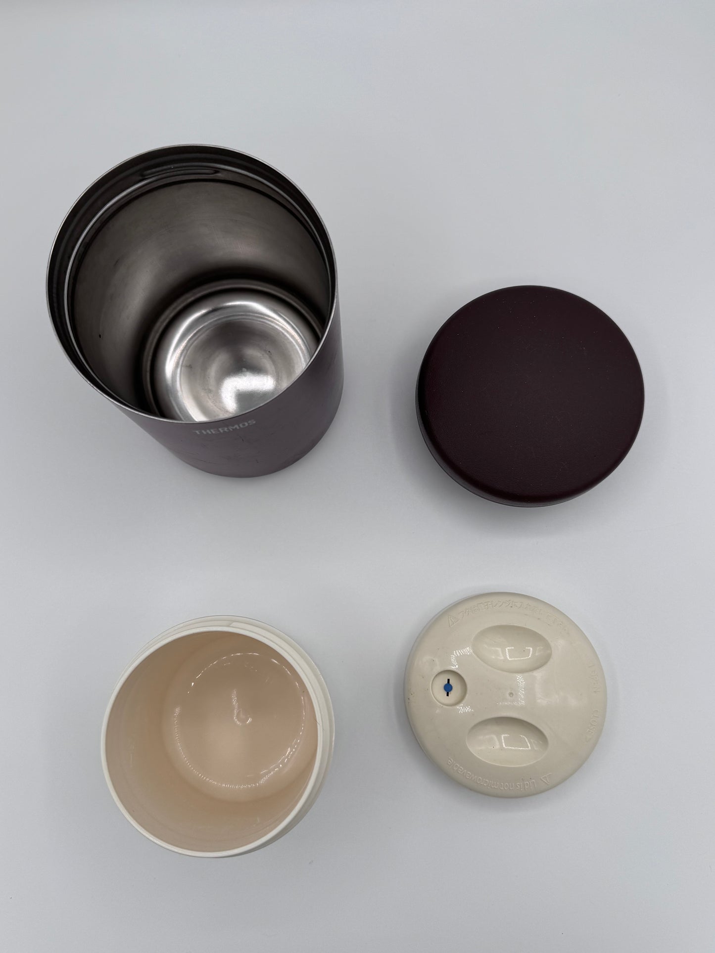 Brown Marron Thermos Vacuum Insulated Food Jar
