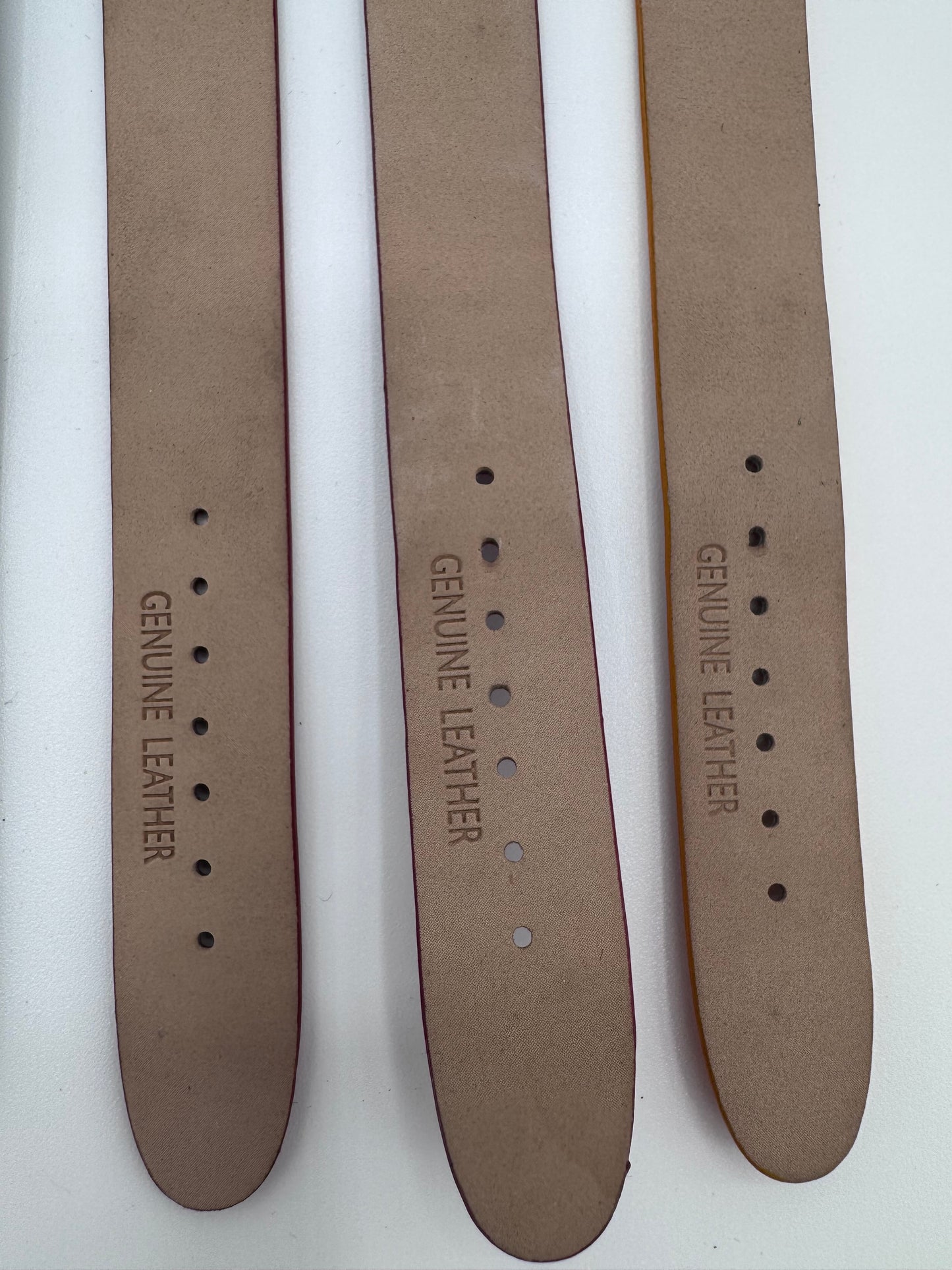 Genuine Leather Watch Bands Set of 6 Different Colors