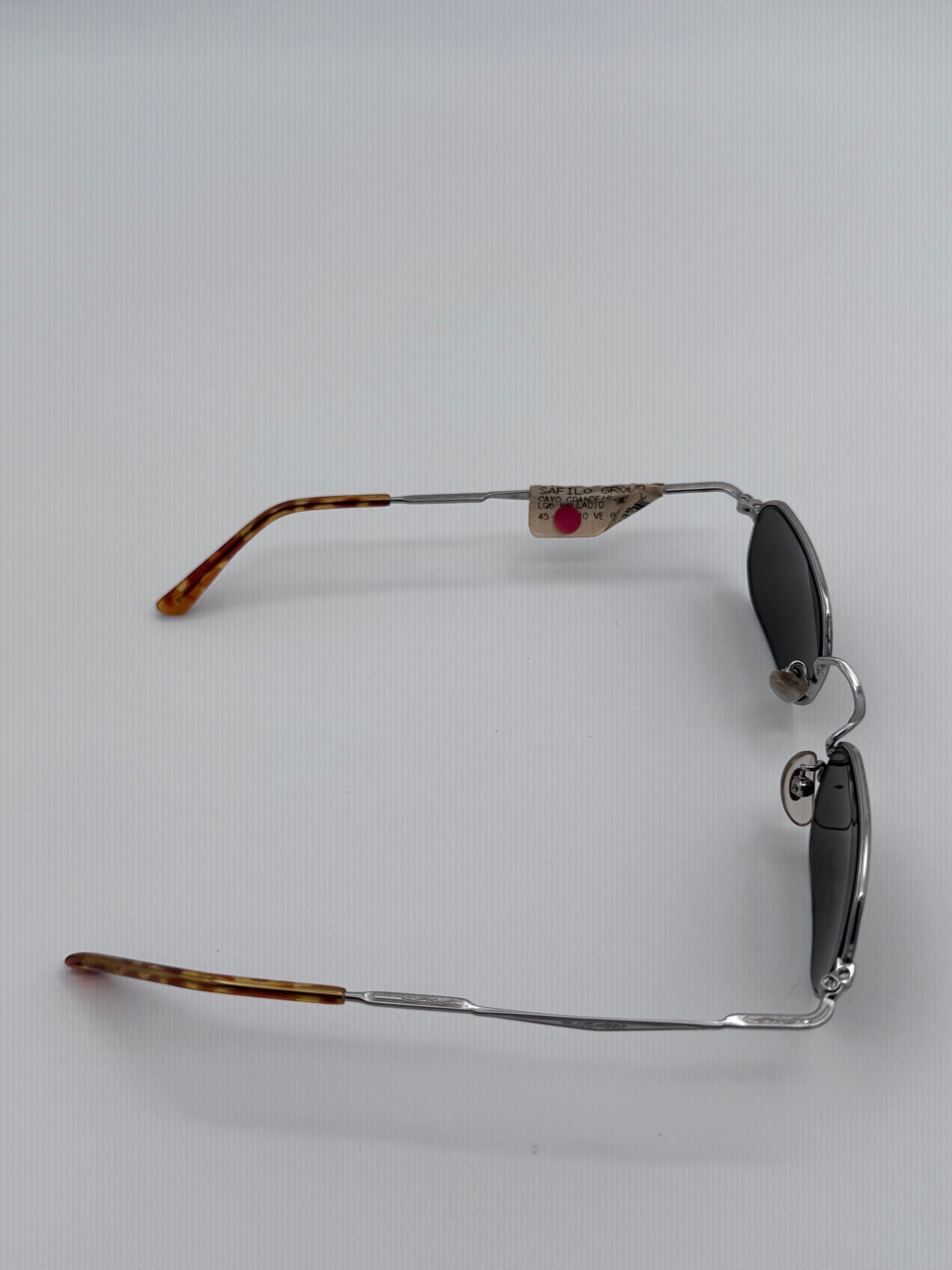 Blue Bay By Sifilo 90’s Silver Wire Tortoise Made in Italy Vintage Sunglasses NOS Cayo Grande/S