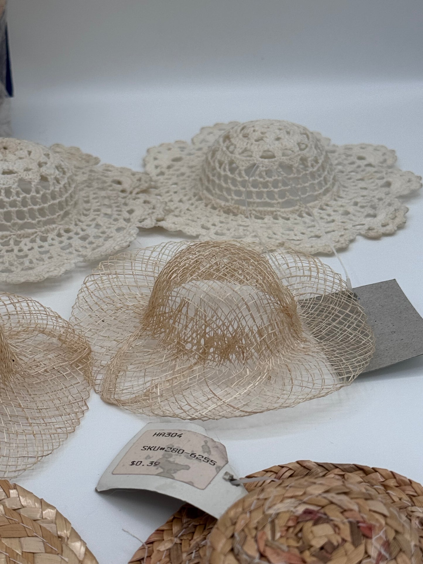 Set of 25+ Vintage Small and Tiny Doll Hats for Crafting