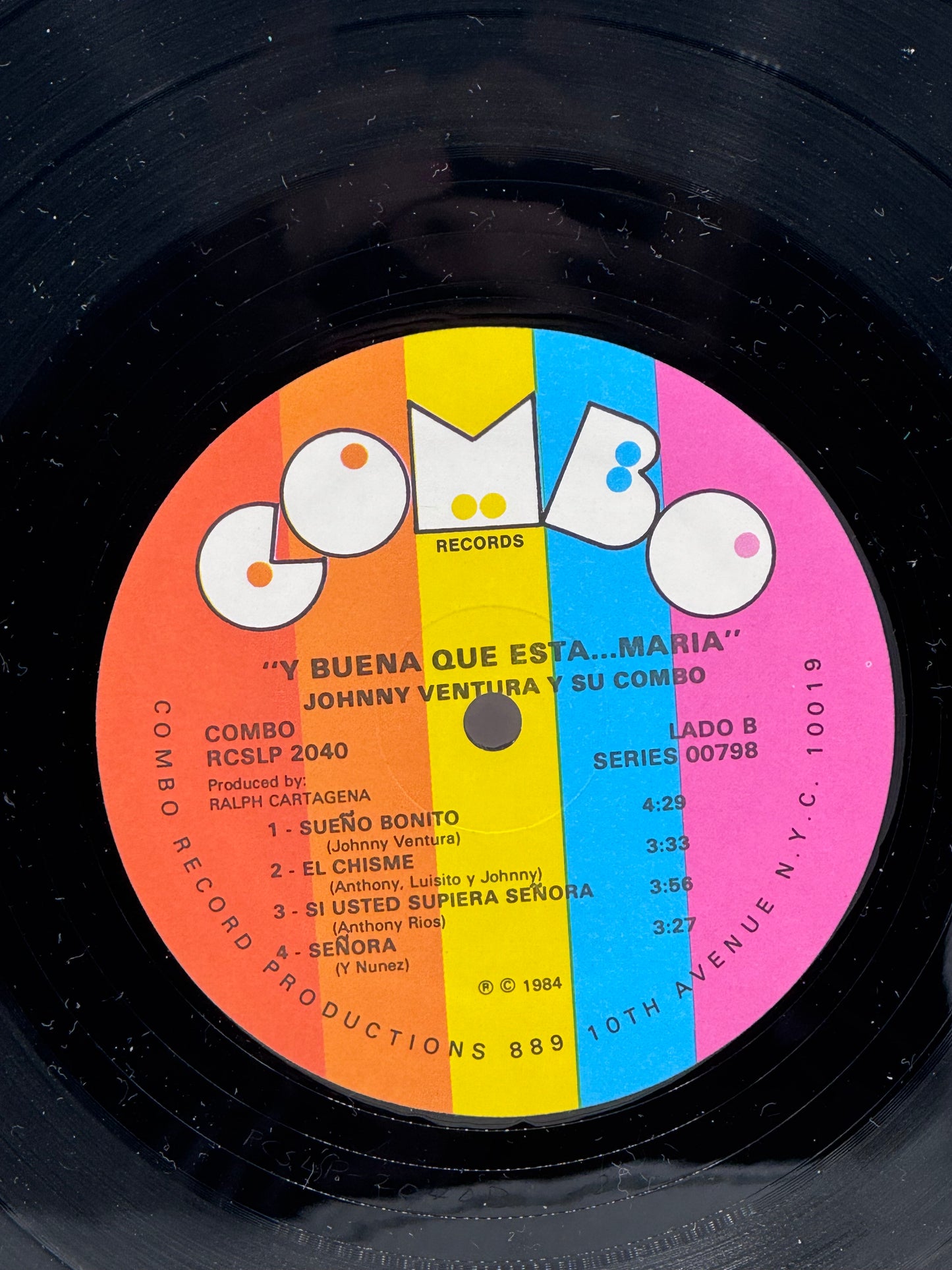 Y Buena Que Esta Maria Johnny Ventura 1984 Vintage Vinyl Record