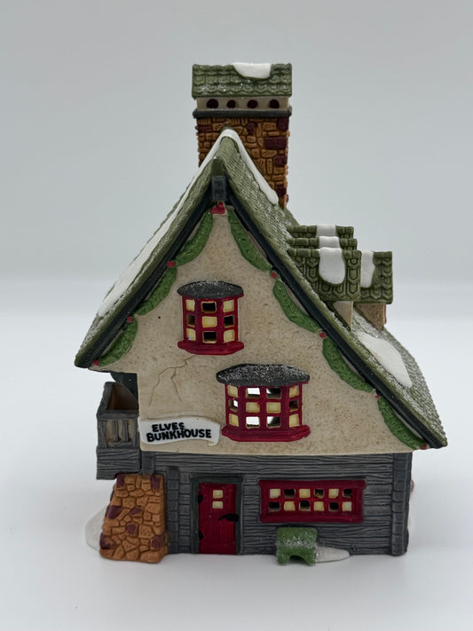Heritage Village Collection North Pole Series Elf Bunkhouse Vintage 1990 Dept 56 Christmas House