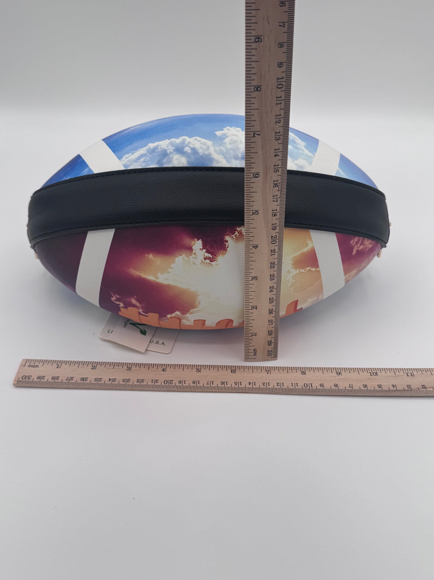 Caleesa Sunset Football Bag Purse