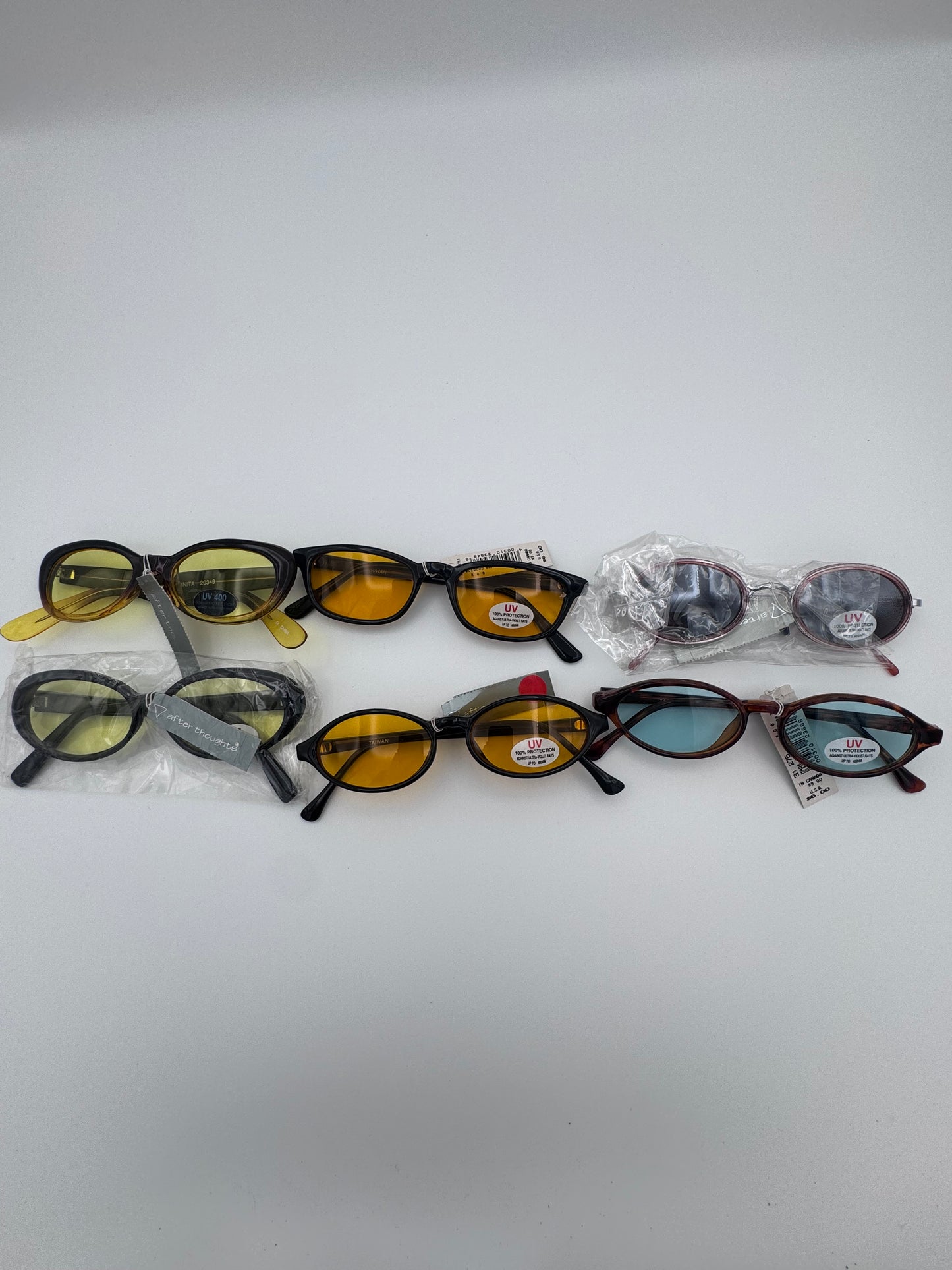 Fashion Sunglasses Eyewear Plastic Frame Set of 6 Mixed Assorted Styles and Colors Lot 10