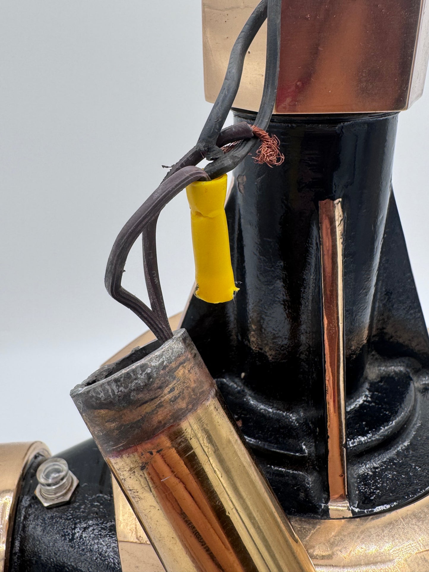 Real Fire Hydrant Black and Gold Cast Iron James Jones Co Handmade Lamp