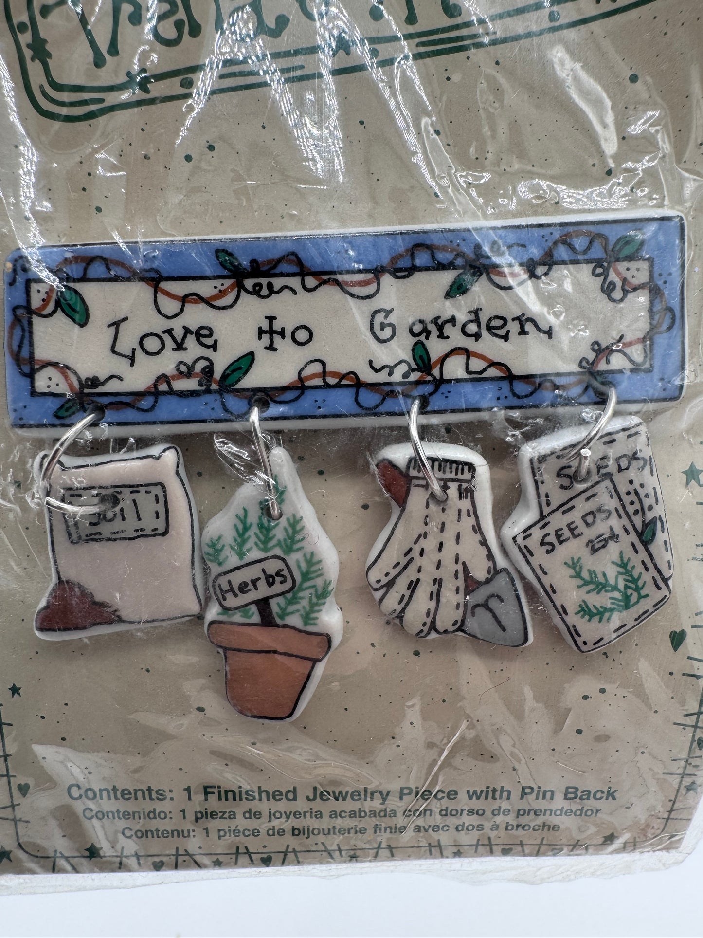 Trena’s Trinkets Love To Garden Vintage 1997 Pin Brooch