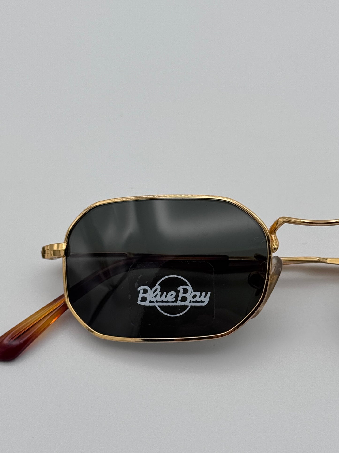 Blue Bay By Sifilo 90’s Gold Wire Made in Italy Vintage Sunglasses NOS Cayo Grande/S Gold