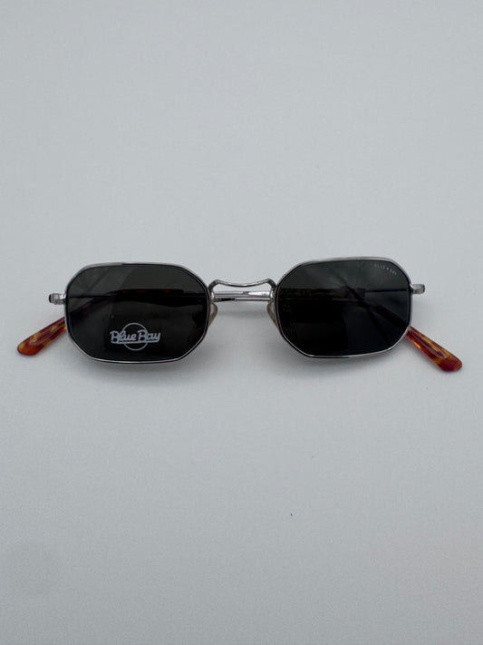 Blue Bay By Sifilo 90’s Silver Wire Tortoise Made in Italy Vintage Sunglasses NOS Cayo Grande/S